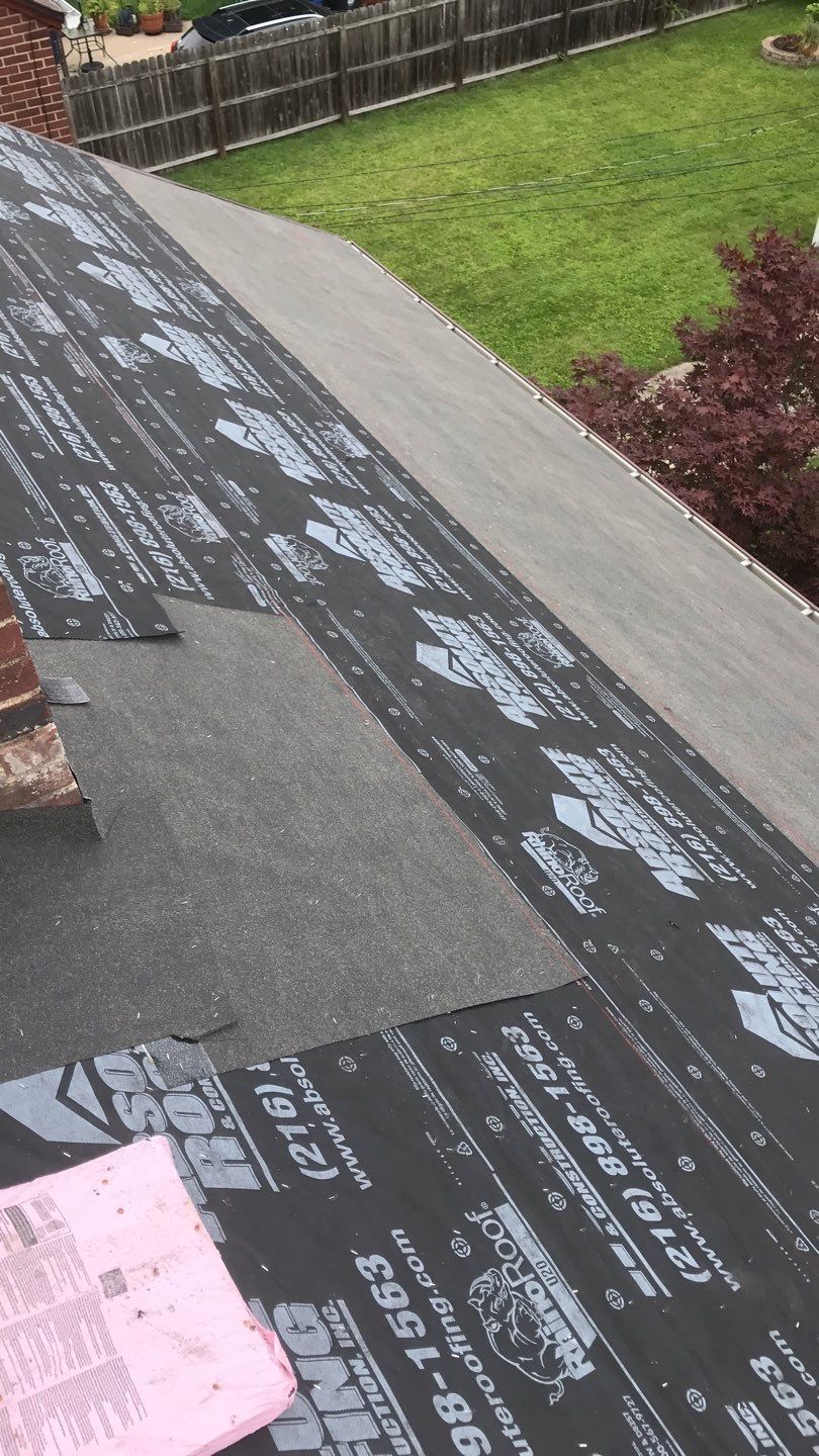 Residential Roof Replacement using Owens Corning Duration, Colonial Slate by Absolute Roofing and Construction