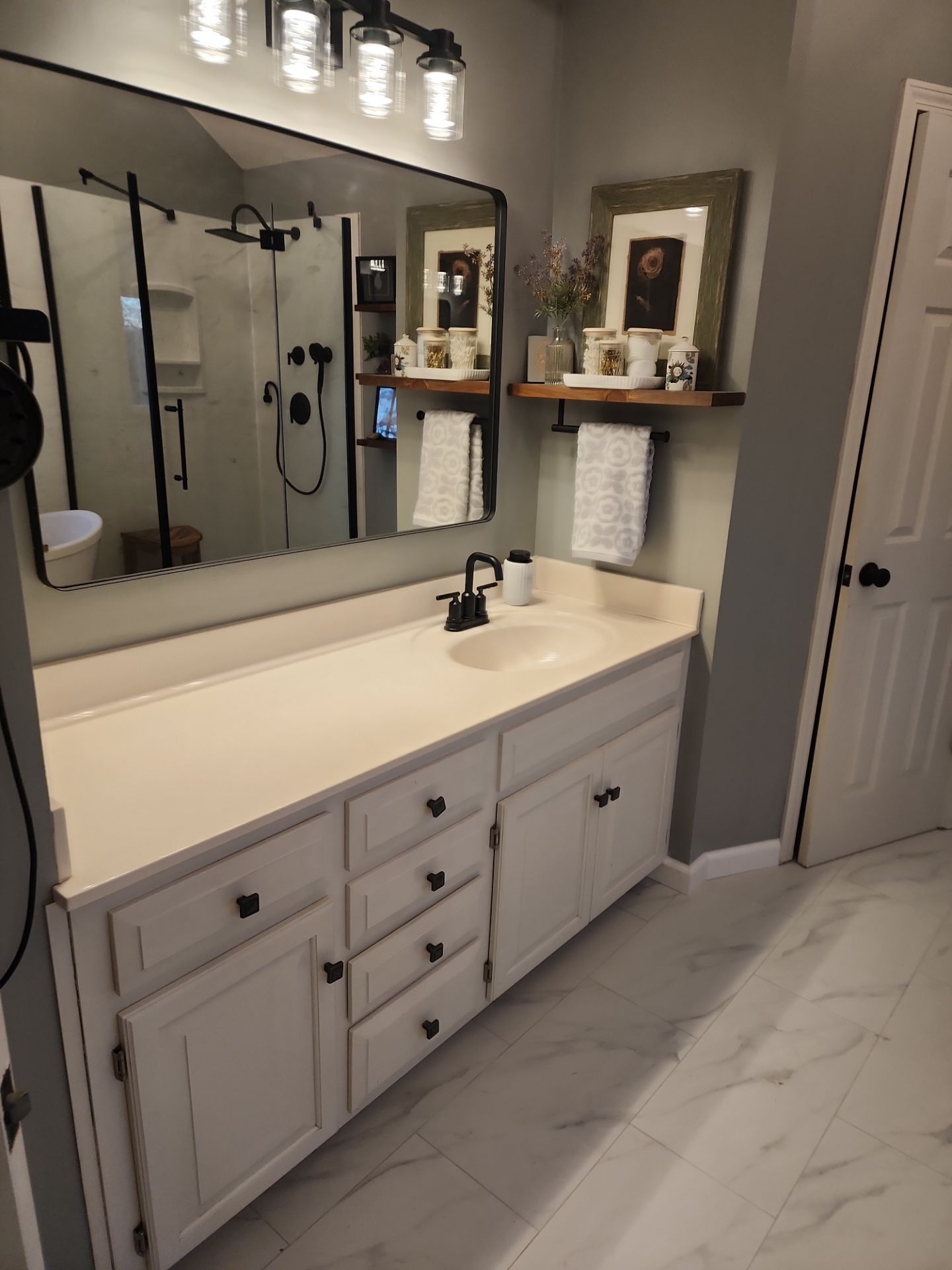 Beautiful use of many materials by The Shower Company