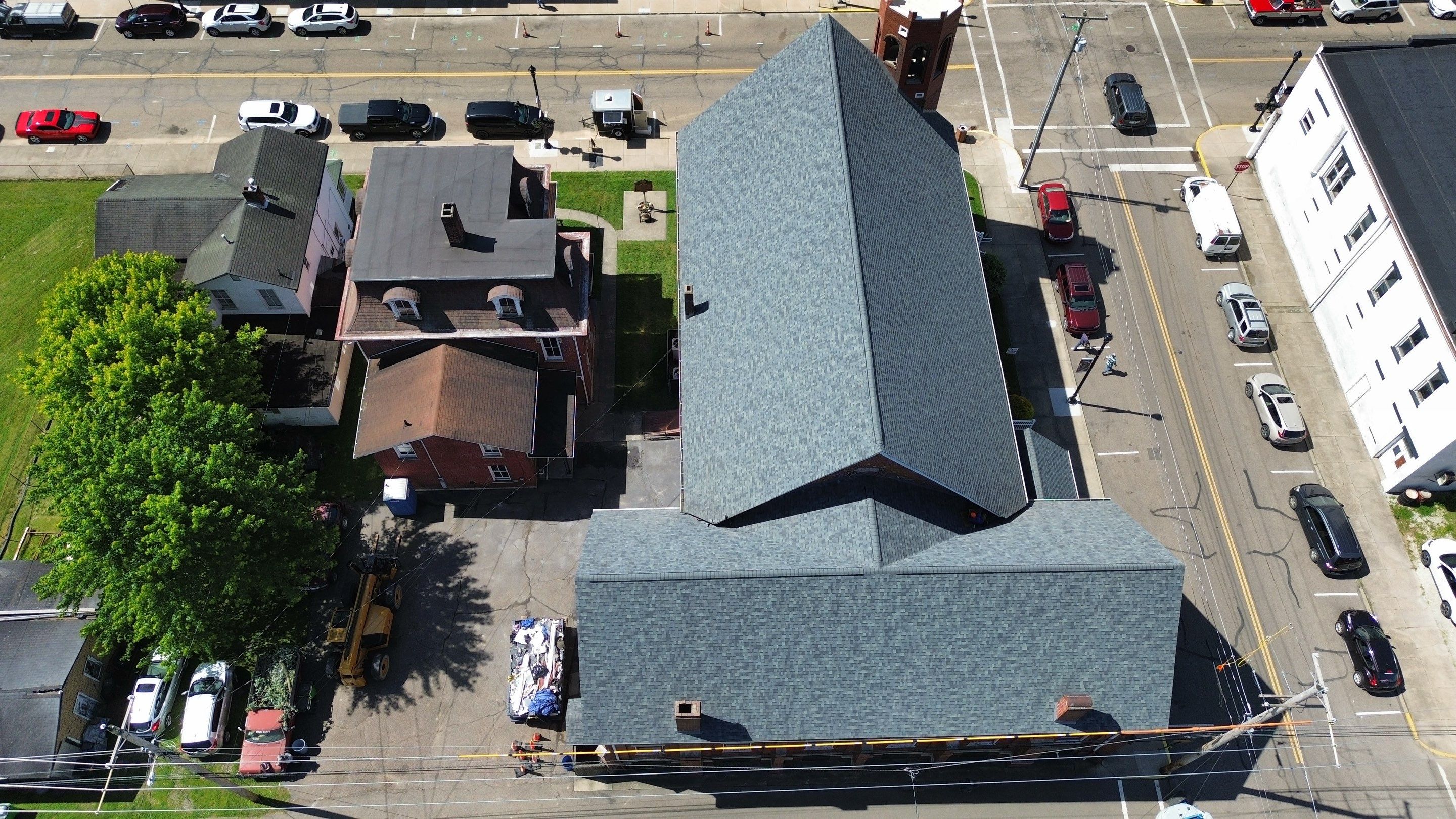 Commercial Roofing Installation using Duration Series Shingles - Estate Gray by RoofX 