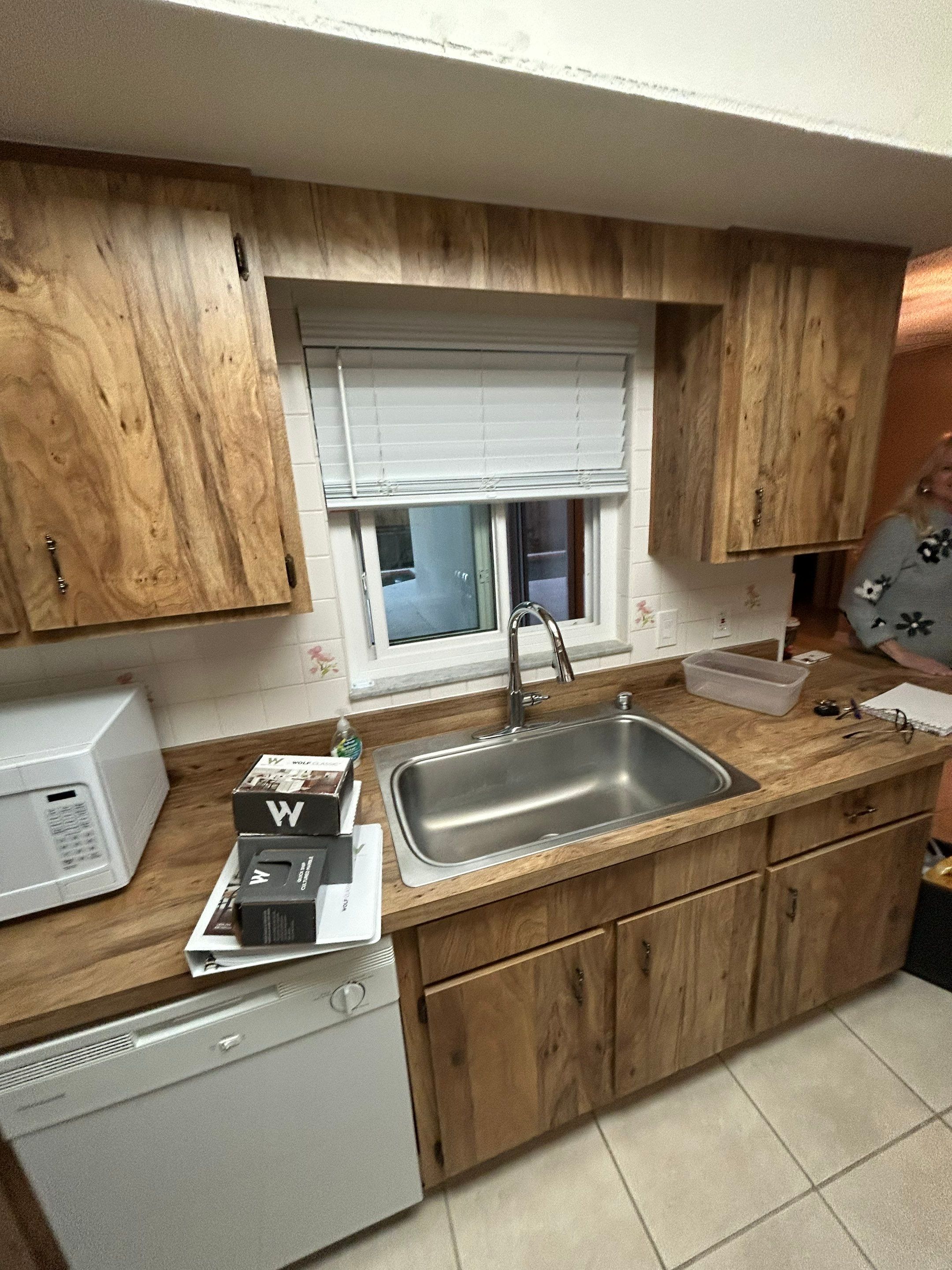 New Sandstone Cabinets with Quartz by Kitchen Tune-Up Lake Mary
