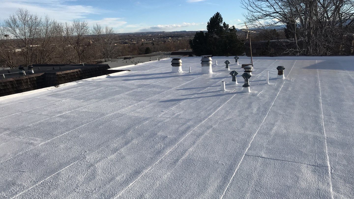 Commercial Roofing Installation using Gaco Silicone Coating  by A to Z Roofing