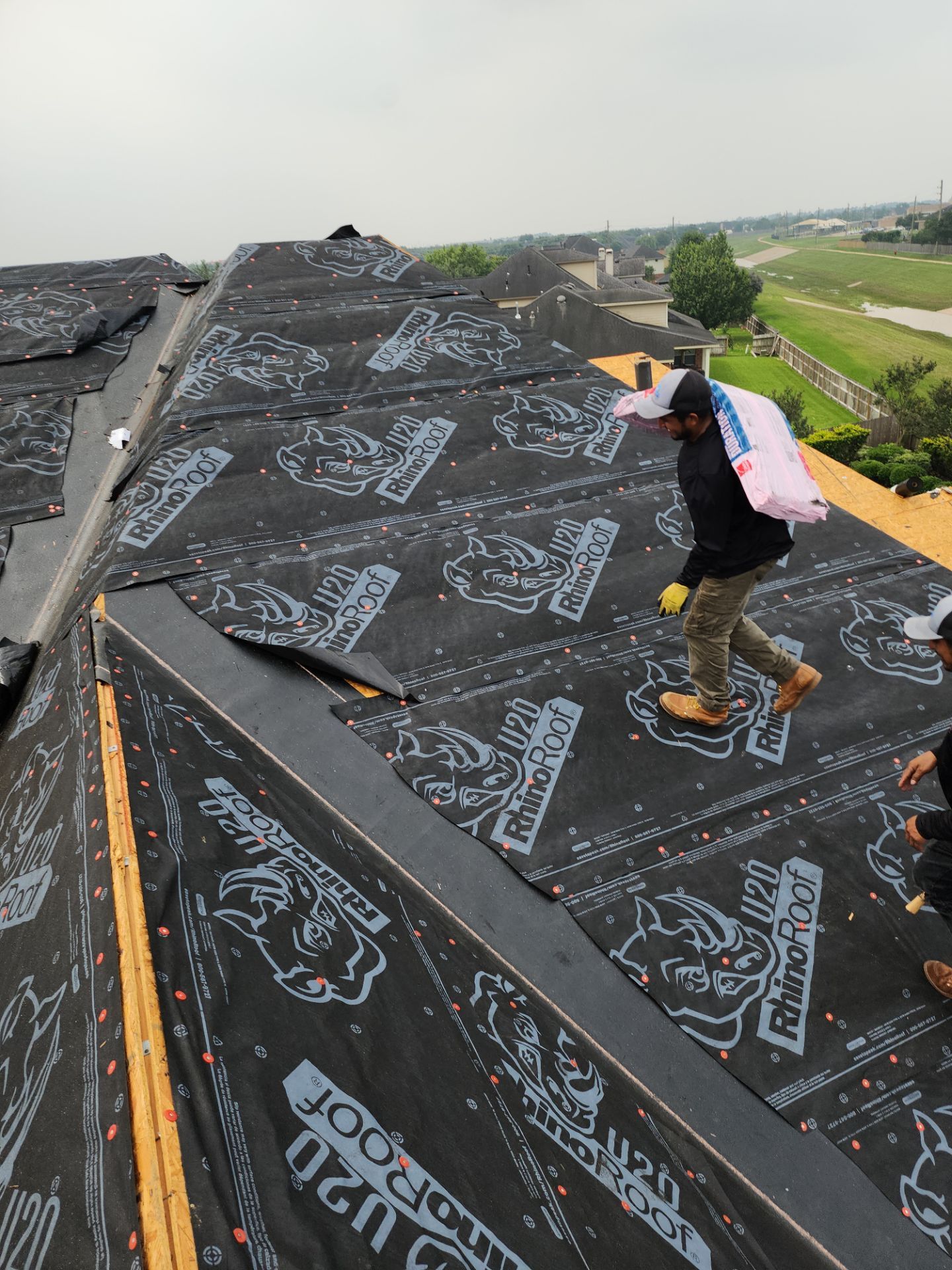 Residential Roofing Installation using Owen's Corning Duration (Lifetime) Shingles by Roof Repair Company