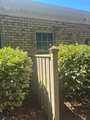 Fence Divider Rail and Post Cap Repairs in Leland, NC