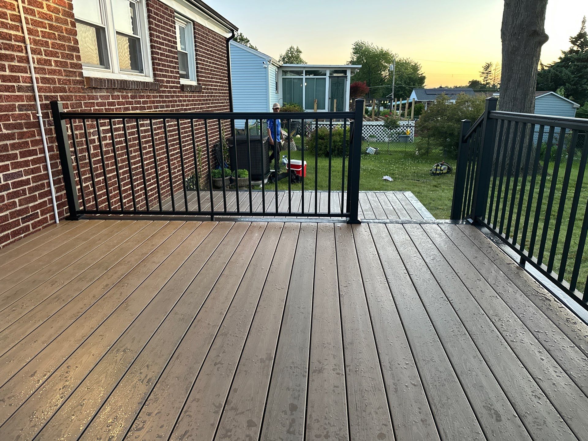 New deck and new Sliding door in Pennsauken NJ by deck guardian