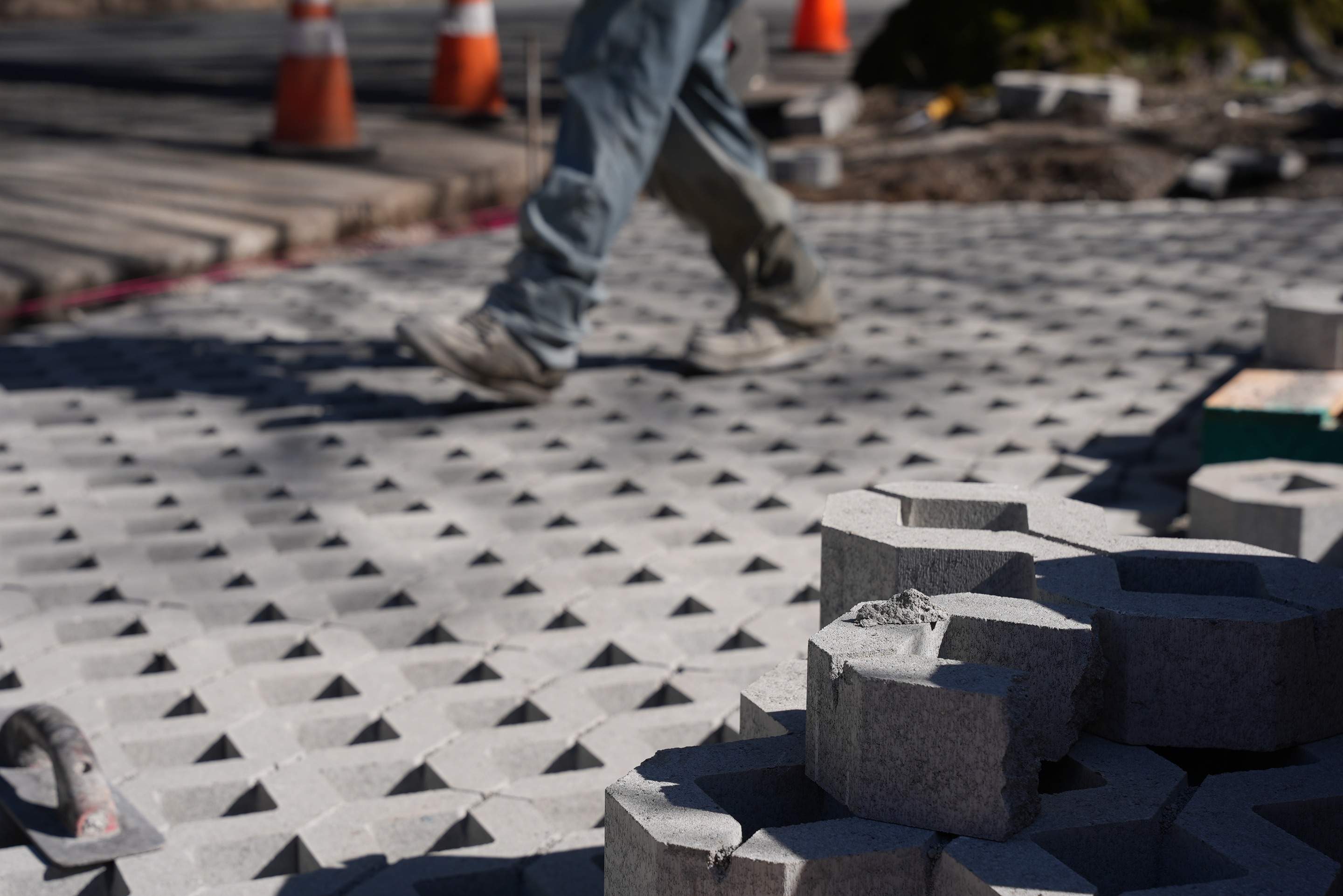 Russell | Turfstone Pavers Driveway  by Jireh Asphalt & Concrete Inc 