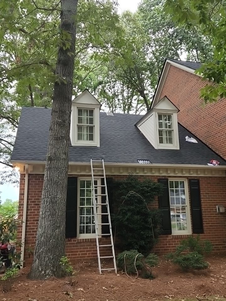 Roof Replacement using Gaf HDZ Charcoal by Just In Time Roofing and Restoration