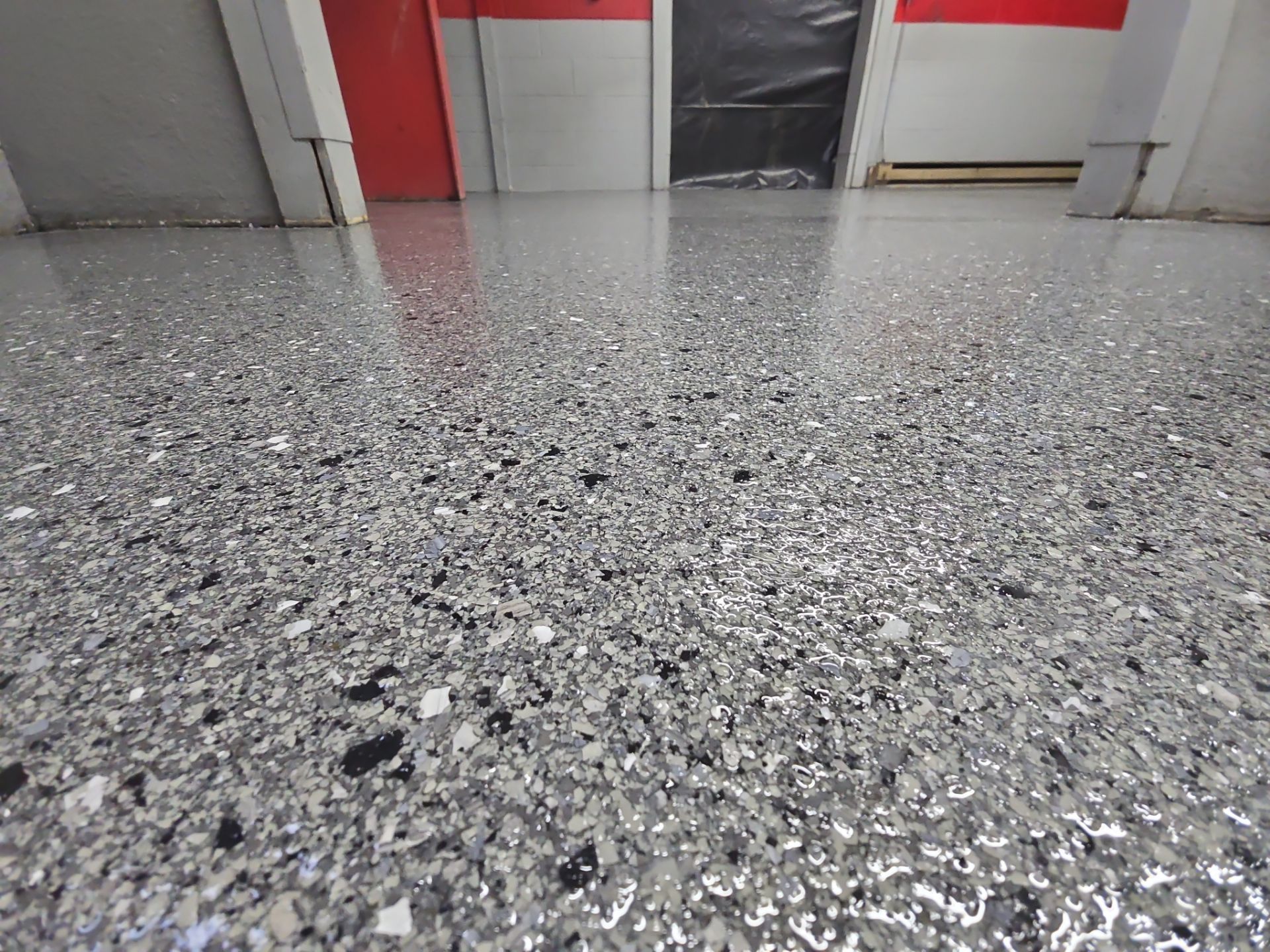 Commercial Floor Transformation in Lewiston Using Slate Hybrid Finish by Croc Coatings, LLC
