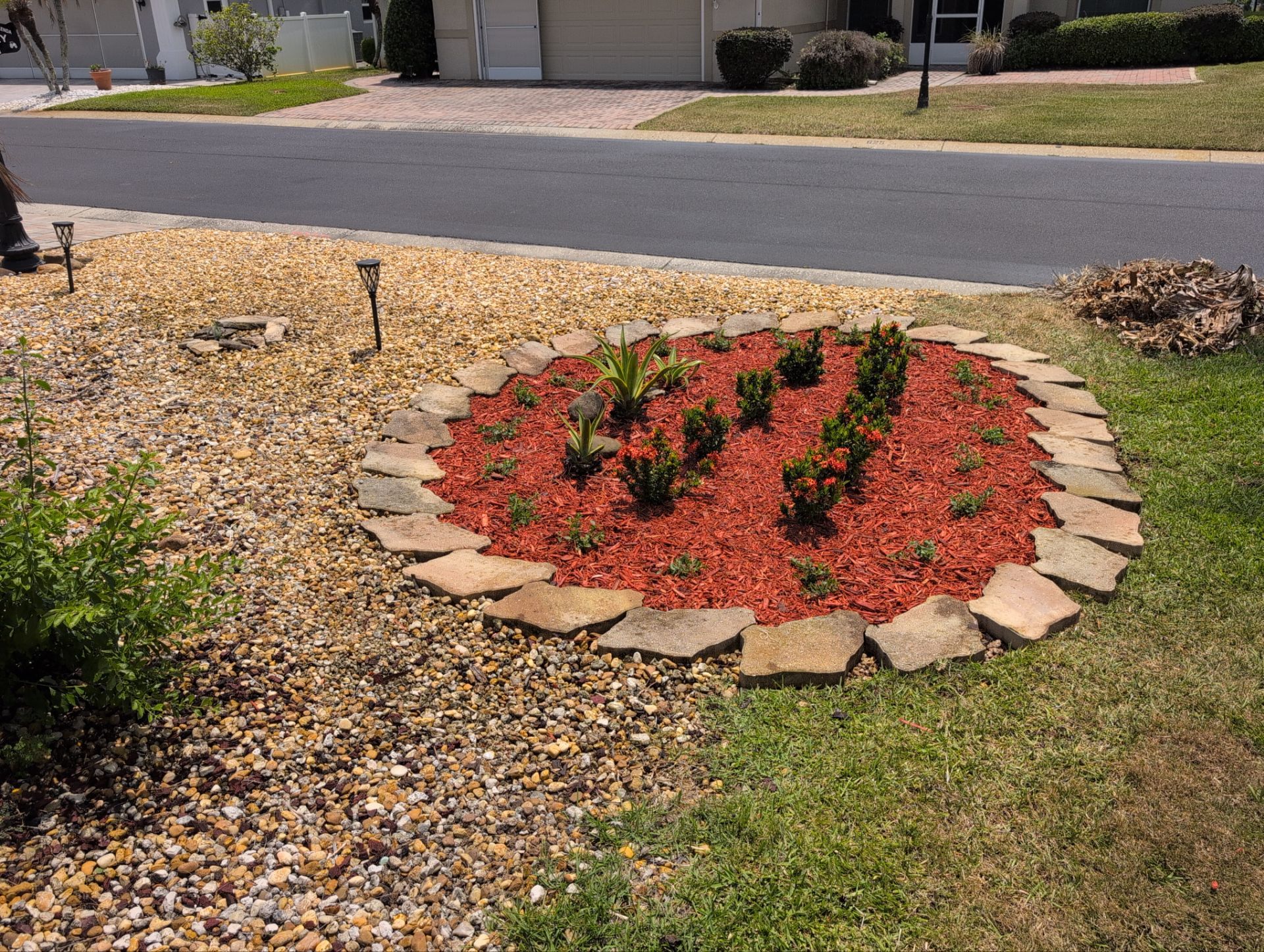 Front Yard Renovation – Rock Removal, Sod & Landscape Enhancement by 
M.A.B. Landscaping & Property Maintenance