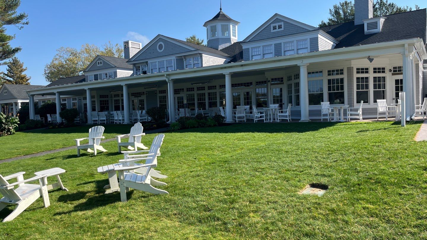 Gutter Installation using 6" K-Style Aluminum Gutter at Pine Hills Golf Course by Gutter Pro Enterprises