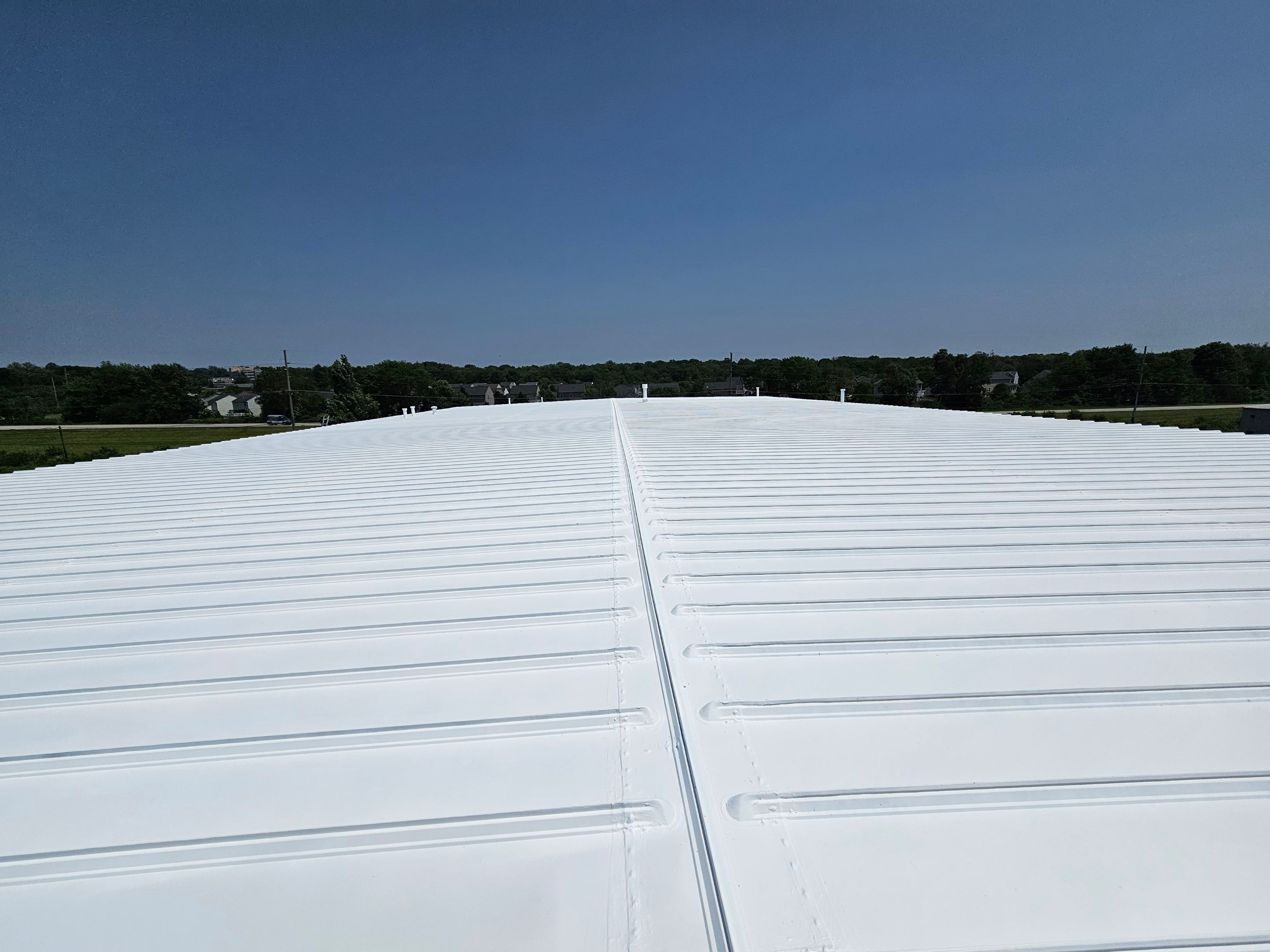 Metal Roof Restoration Project in Wadsworth by Miller's Commercial Roofing LLC