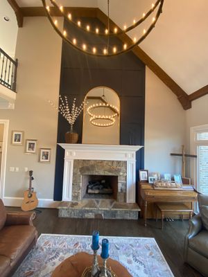 Custom Fireplace Accent Wall and Trim Installation in Marietta