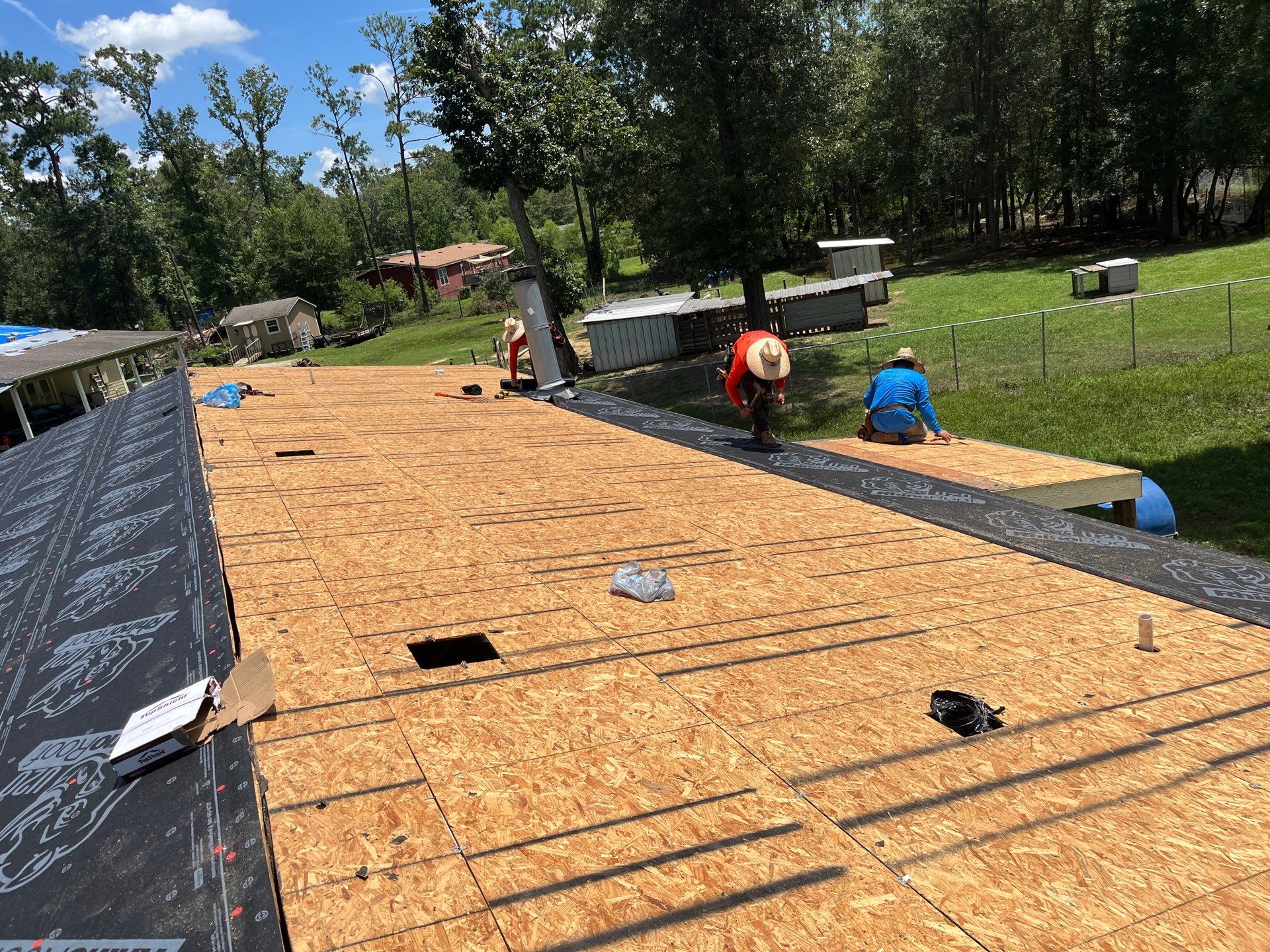 Residential Roofing Installation using Owen's Corning Duration (Lifetime) Shingles by Roof Repair Company