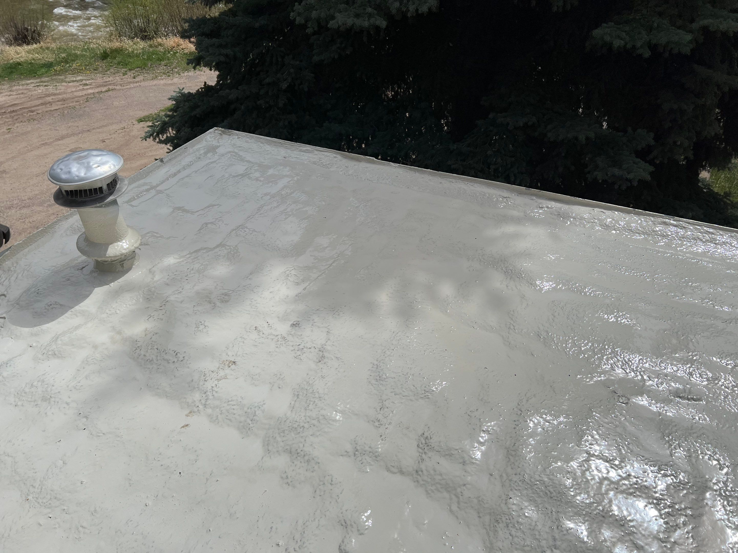 Commercial Roofing Installation using CASTAGRA ECODUR COATING by A to Z Roofing