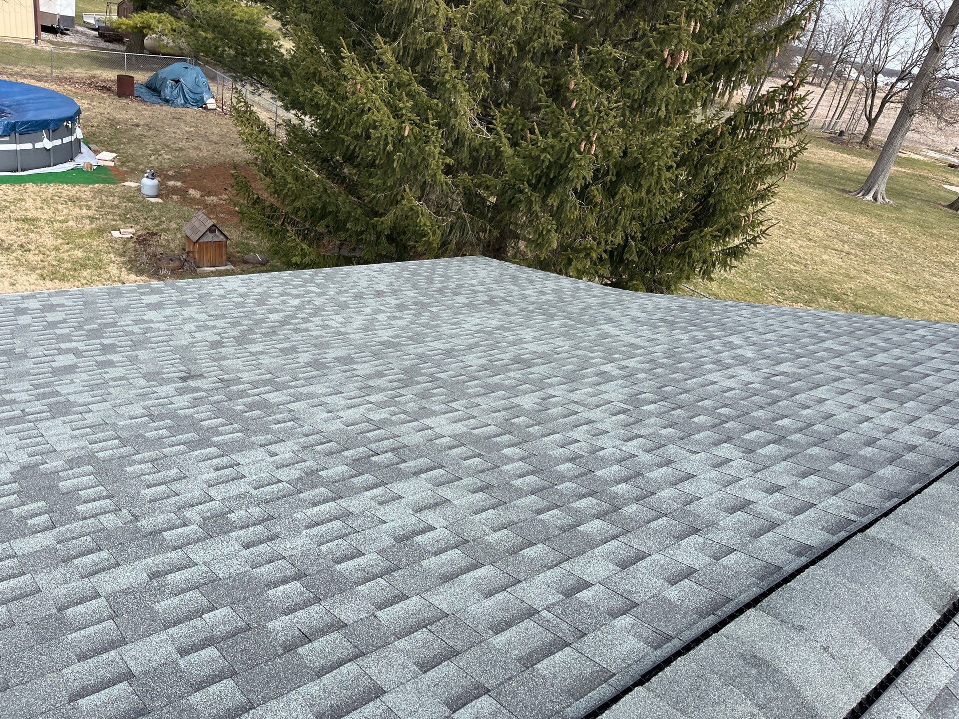 Residential Roofing Installation using GAF Timberline HDZ Slate by Nitro Roofing and Construction