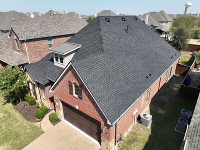 Residential Roofing Installation using GAF Timberline HDZ Charcoal