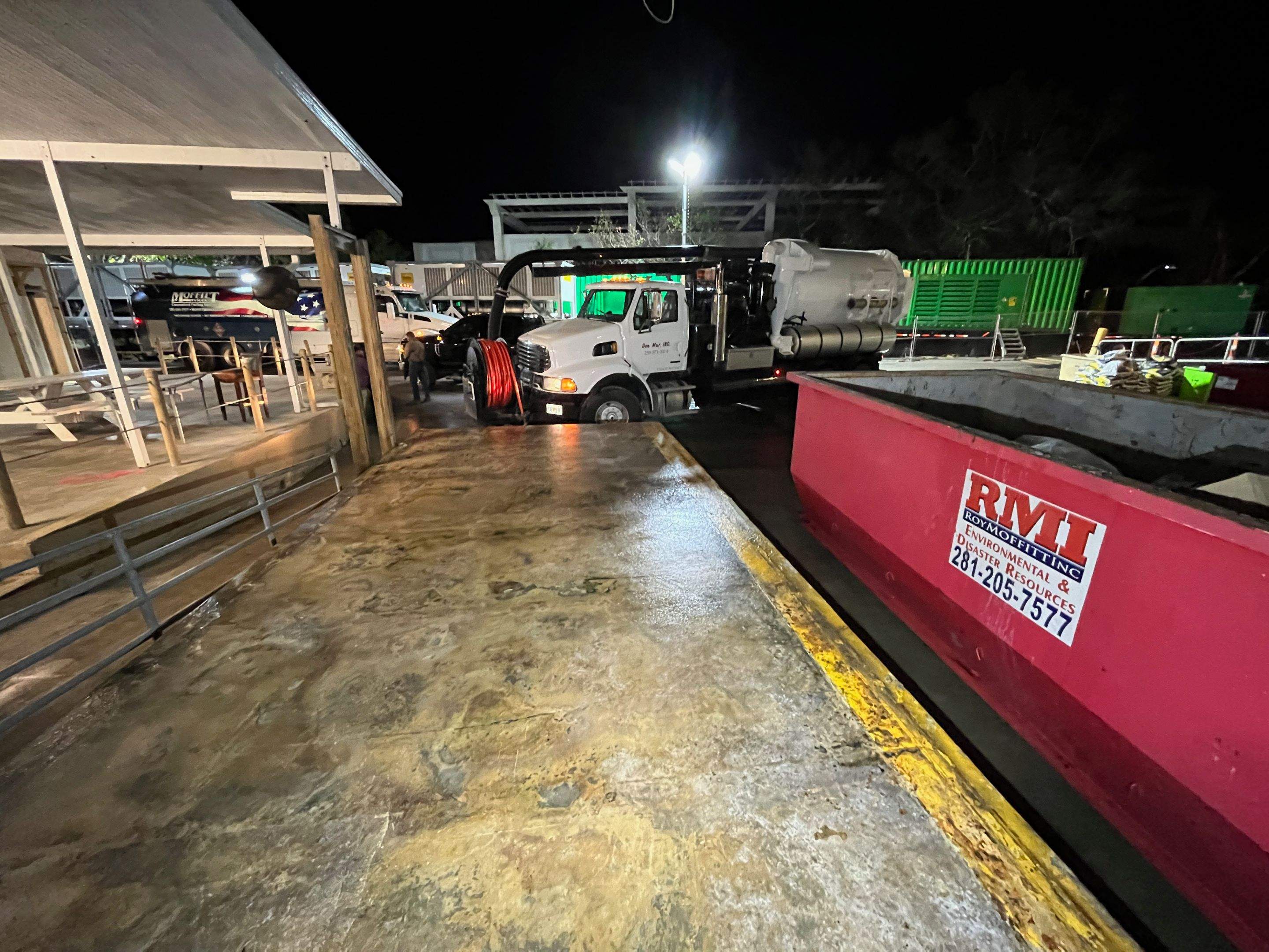 Ritz-Carlton NW Service Area Drain Cleaning by APS Power & Water