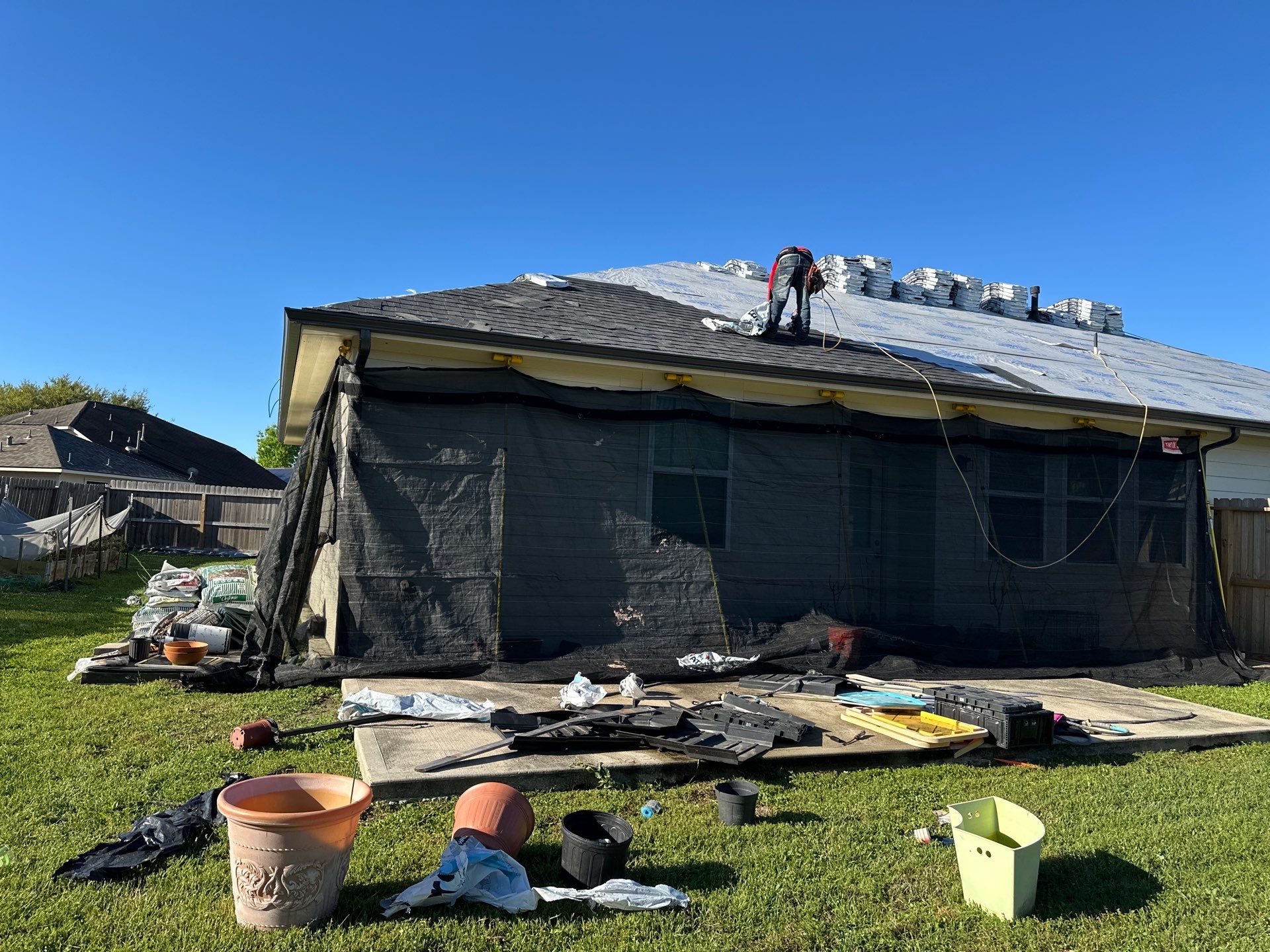 Project in Houston by Motion Roofing
