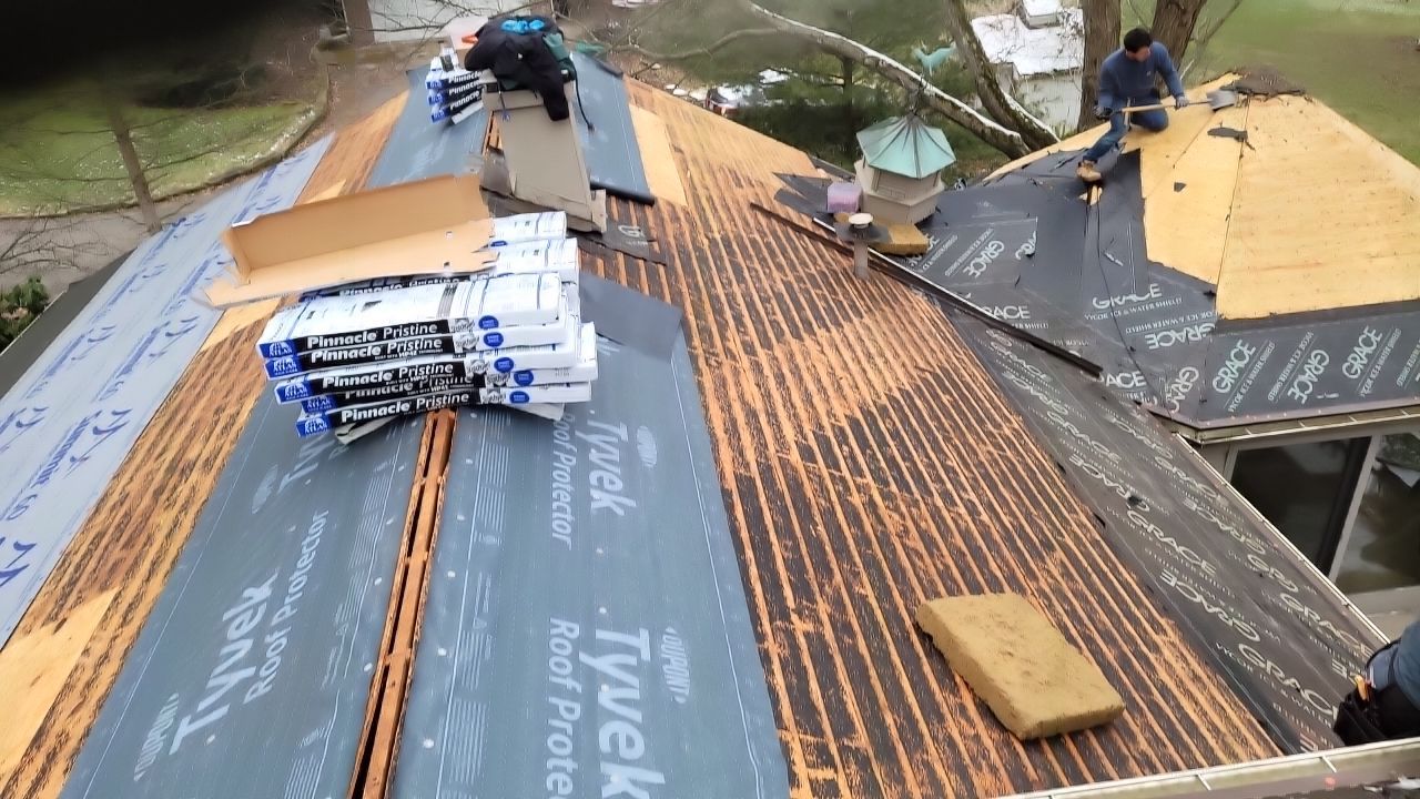 ATLAS PINNACLE HP COLOR: SCOTCHGARD HEATHERBLEND DRIP EDGE: MUSKET BROWN by Eagle Eye Roofing