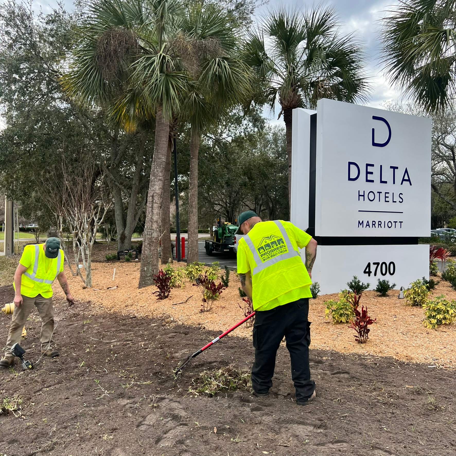 Landscape Install | Marriott Hotel by ProGreen Services
