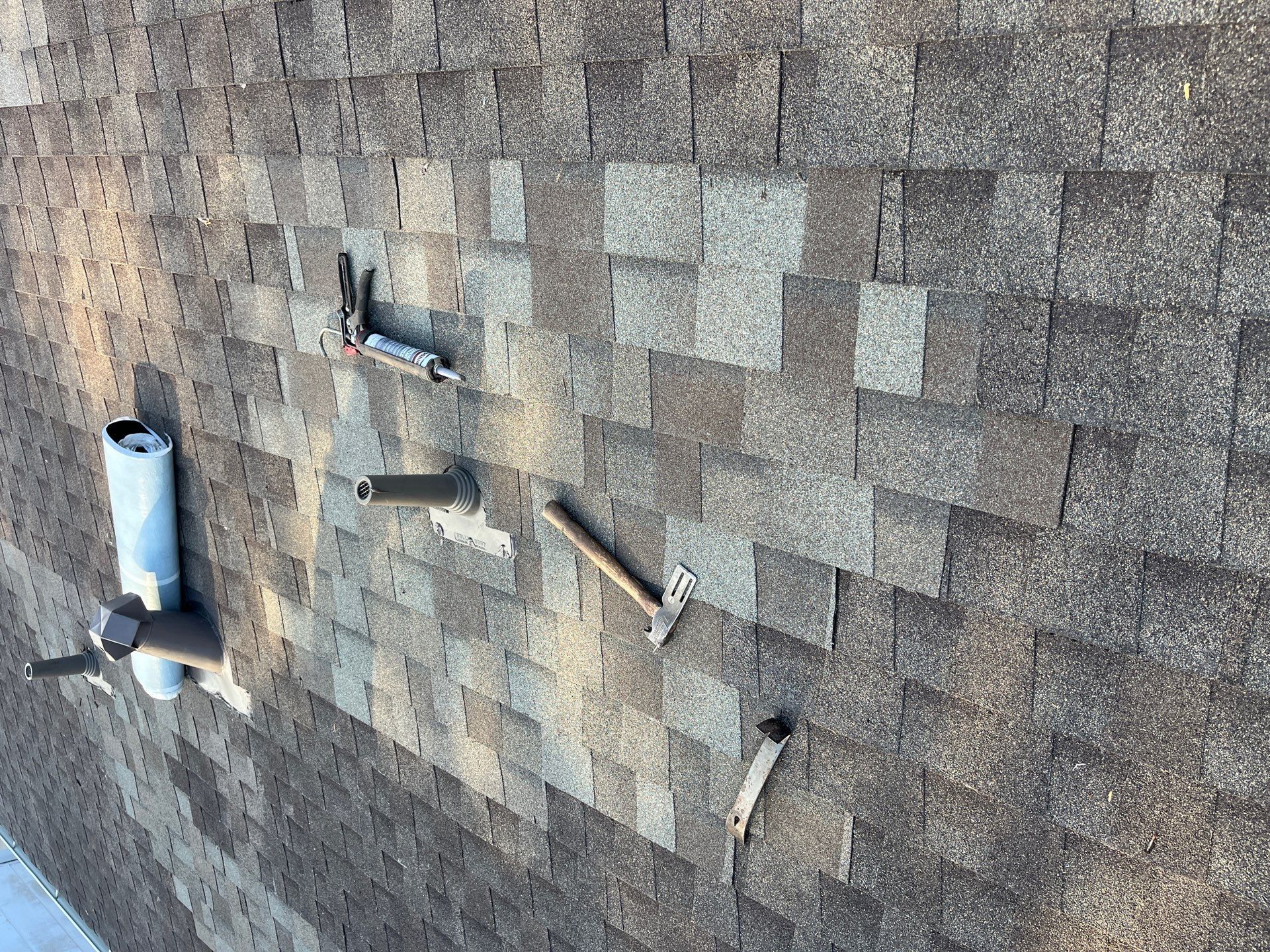 Hail Damage using Owen's Corning Duration (Lifetime) Shingles by Roof Repair Company