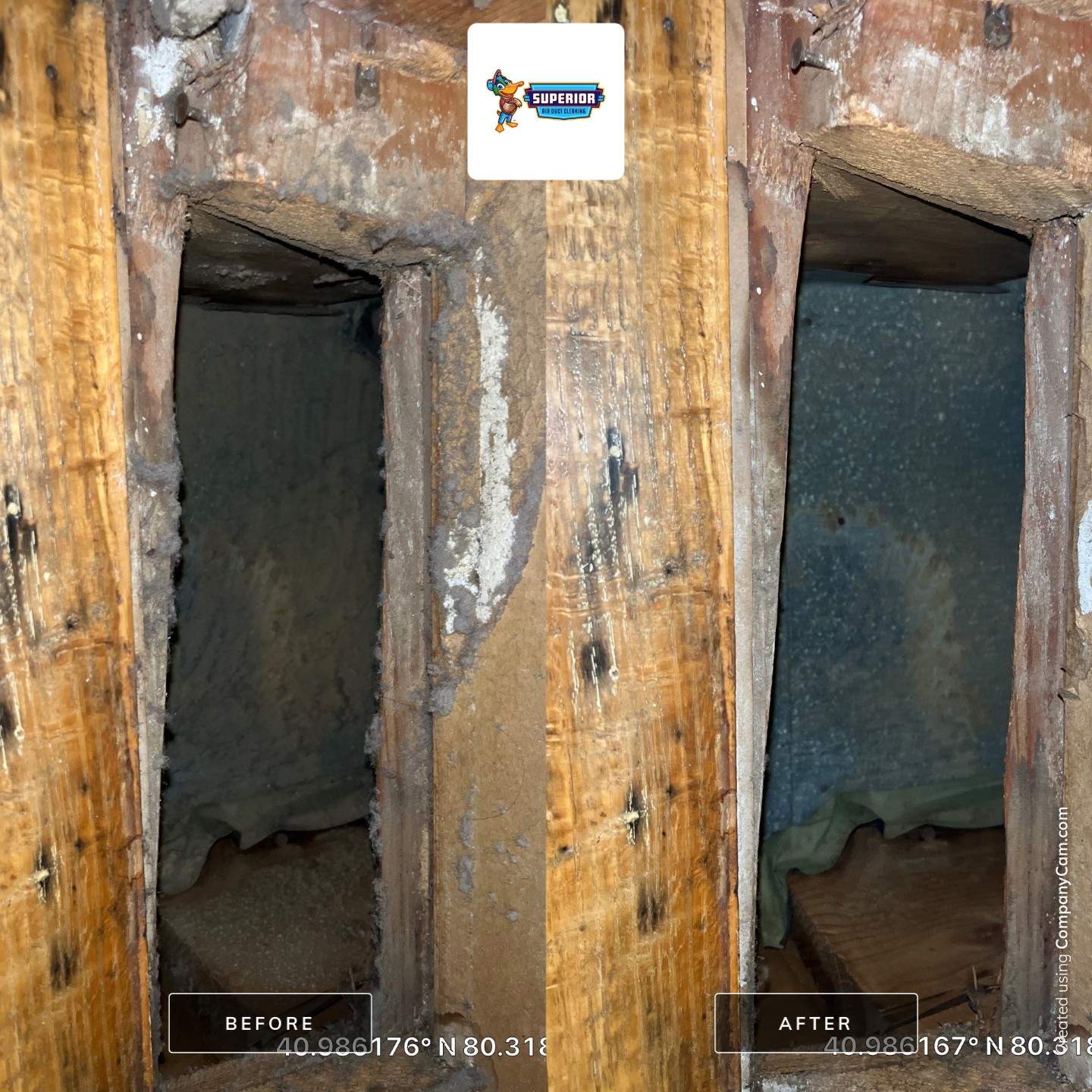 Air Duct Cleaning With a Vacuum Truck in New Castle, PA. by Superior Air Duct Cleaning