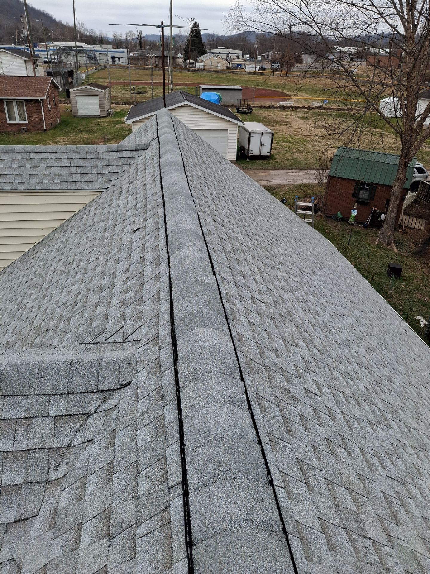 Residential Roofing Installation using GAF Timberline HDZ Fox Hollow Grey by Rainstoppers Roofing