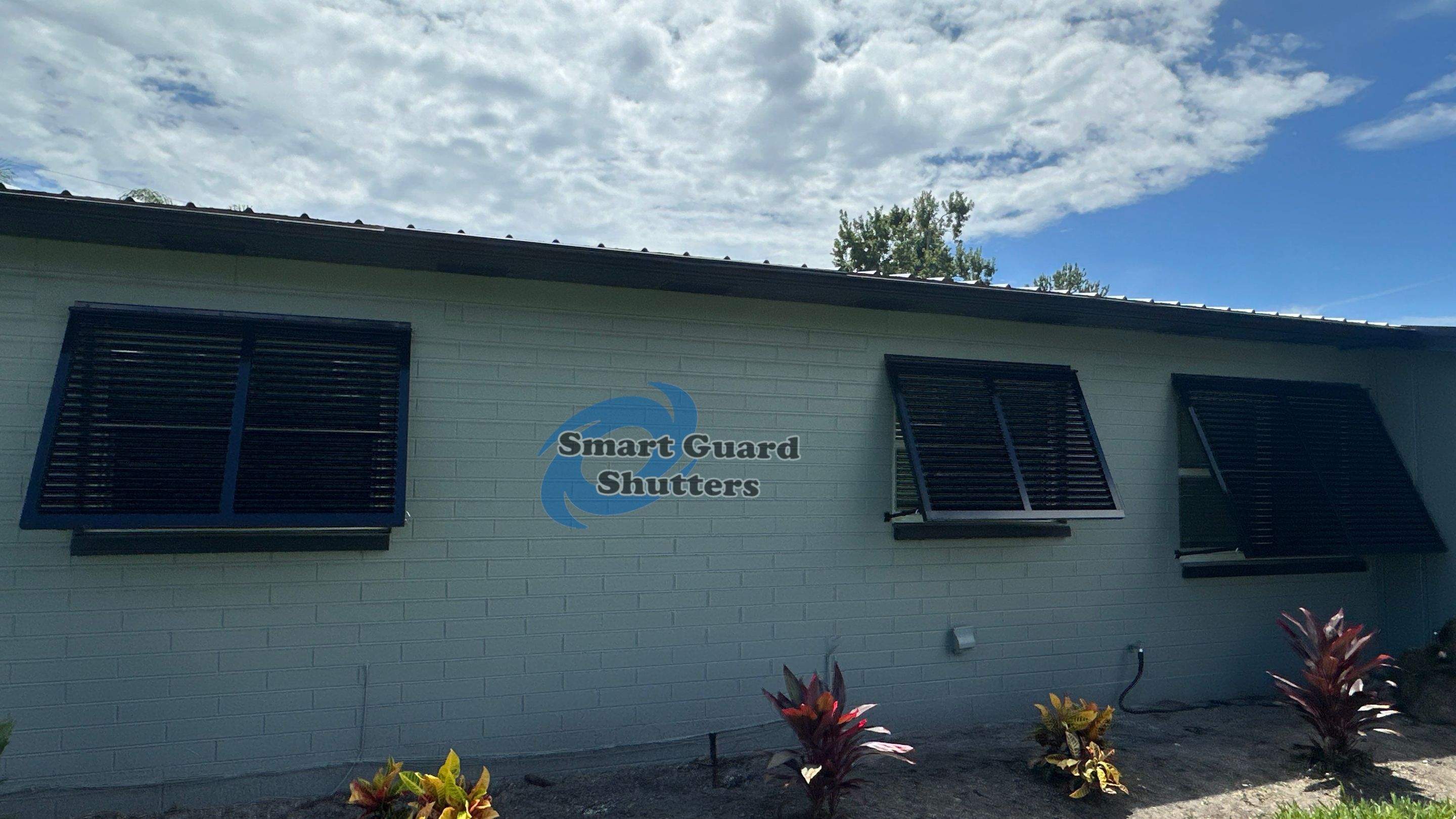 Decorative Bahamas in Jet Black  by Smart Guard Shutters