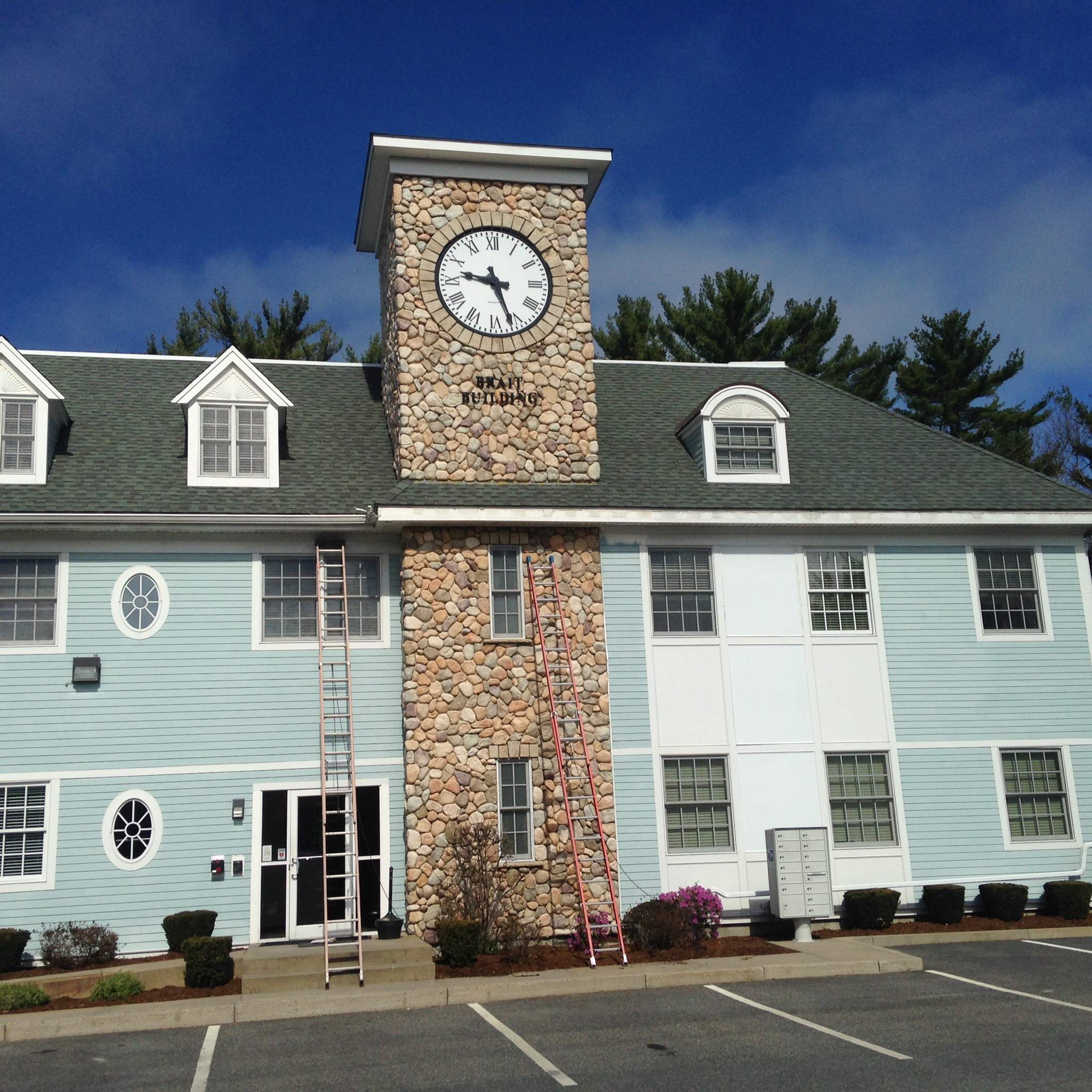Seamless Commercial Gutter Replacement at Scituate Federal Bank in Marshfield, Ma by Gutter Pro Enterprises