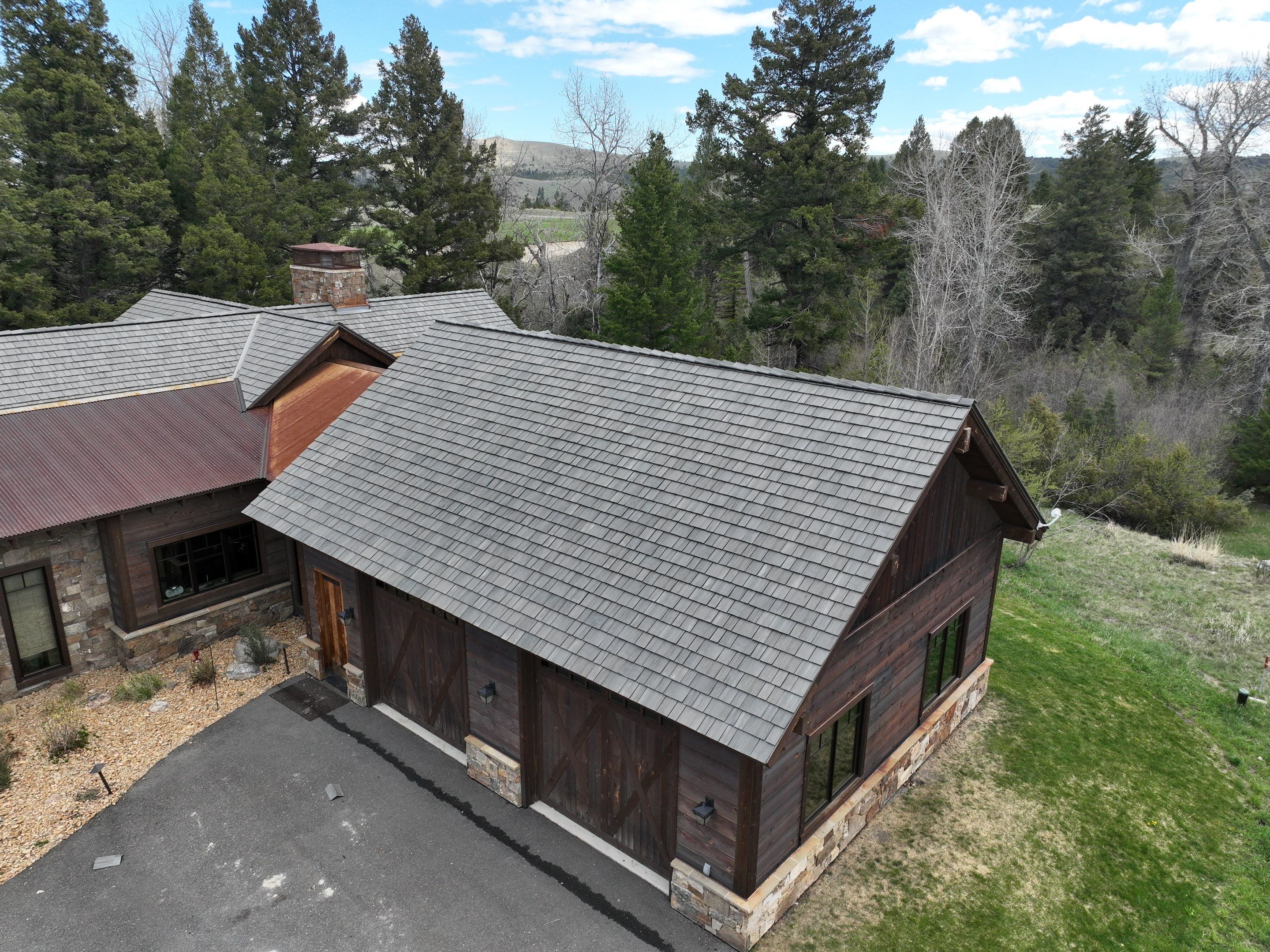 Brava Shake - Lake Forest Install  by Montana Roofing Solutions