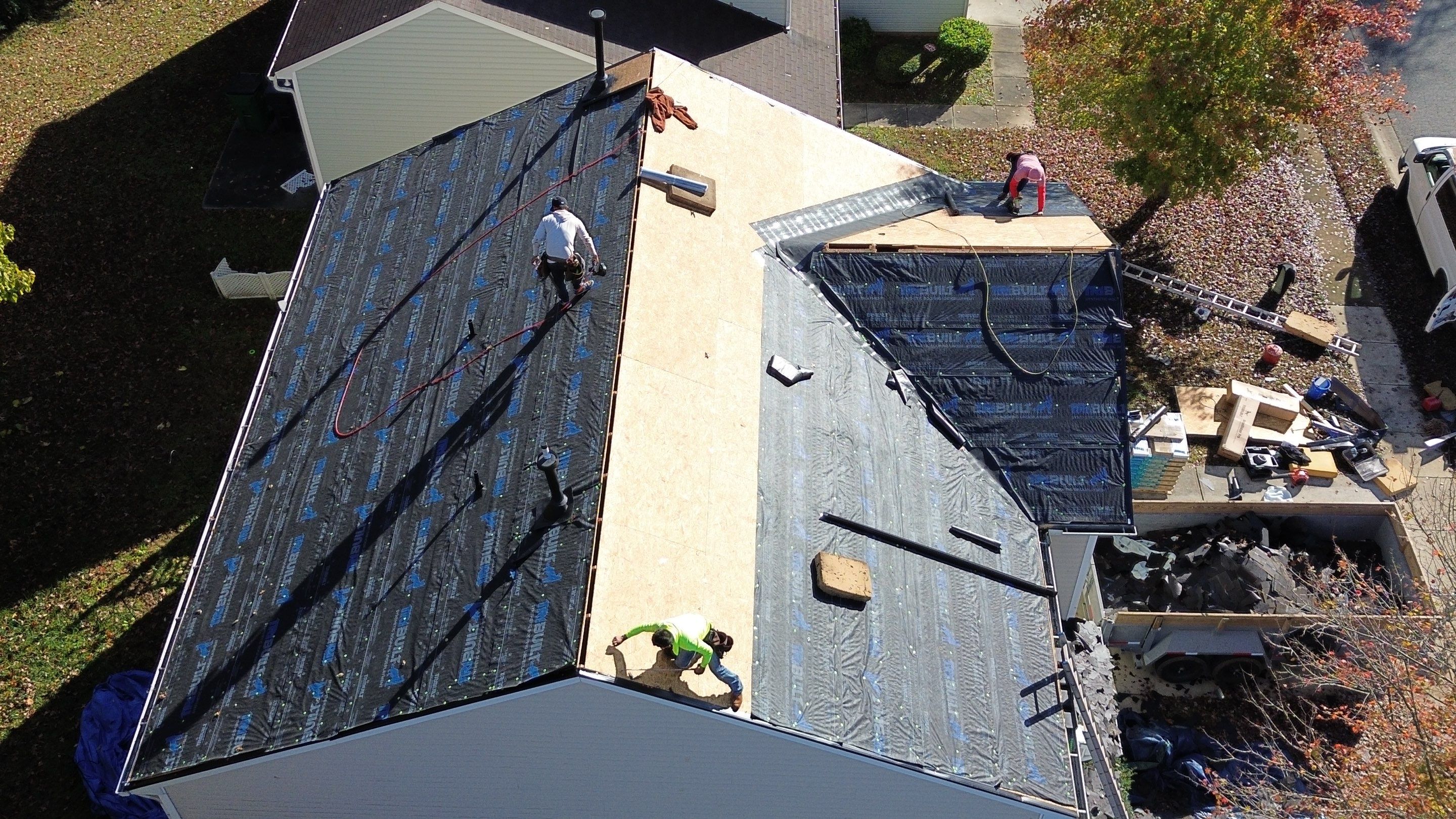 Roof replacement by hail damage by Just Brilliant Restoration JBR