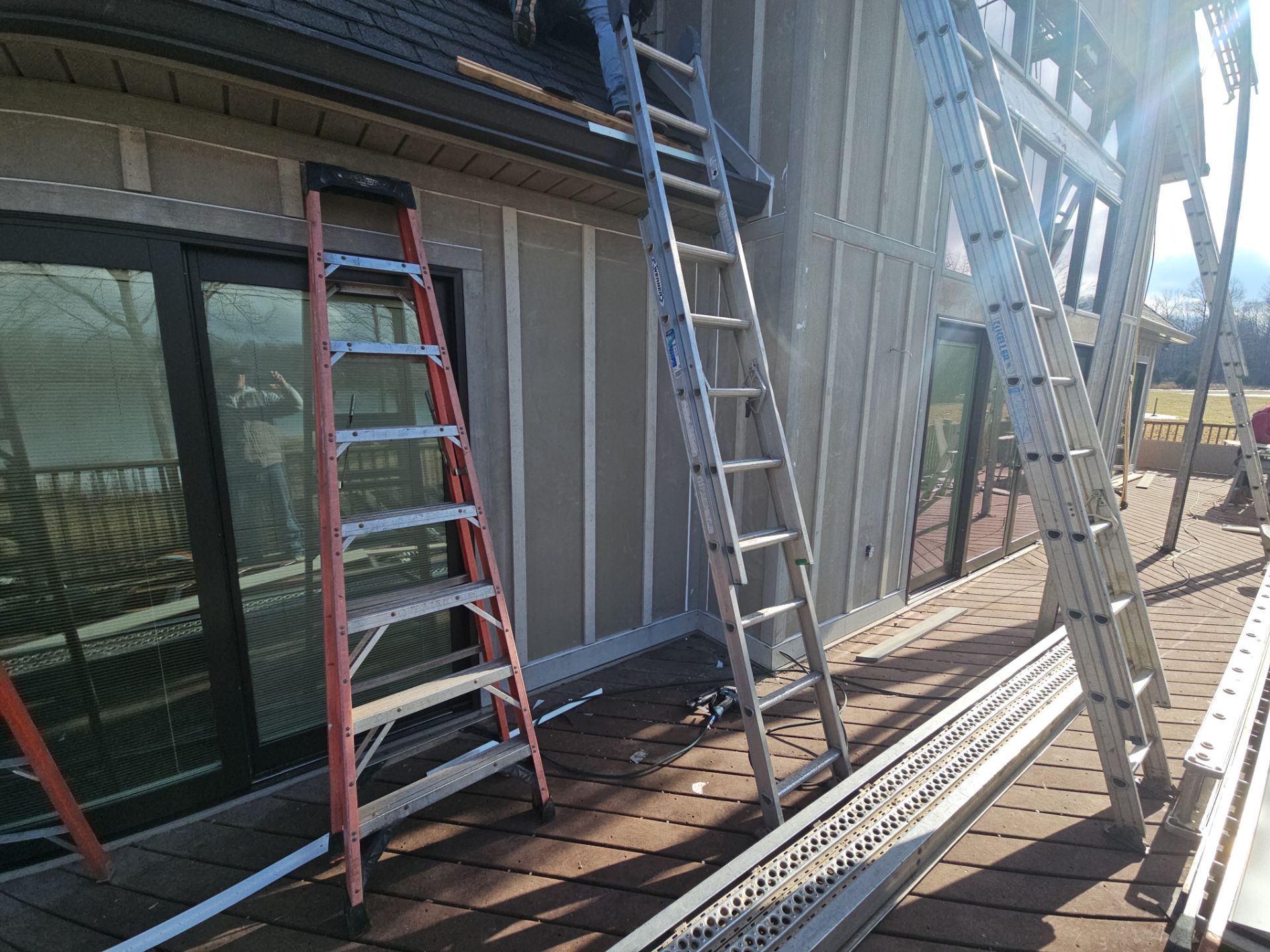 Siding Installation using James Hardie Board & Batten and James Hardie Shakes by Koontz Construction