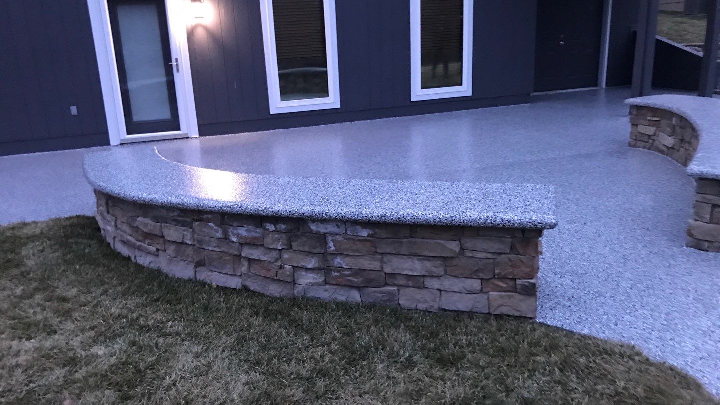 Patio using Domino  by Select Painting, Coatings & Garage Cabinets