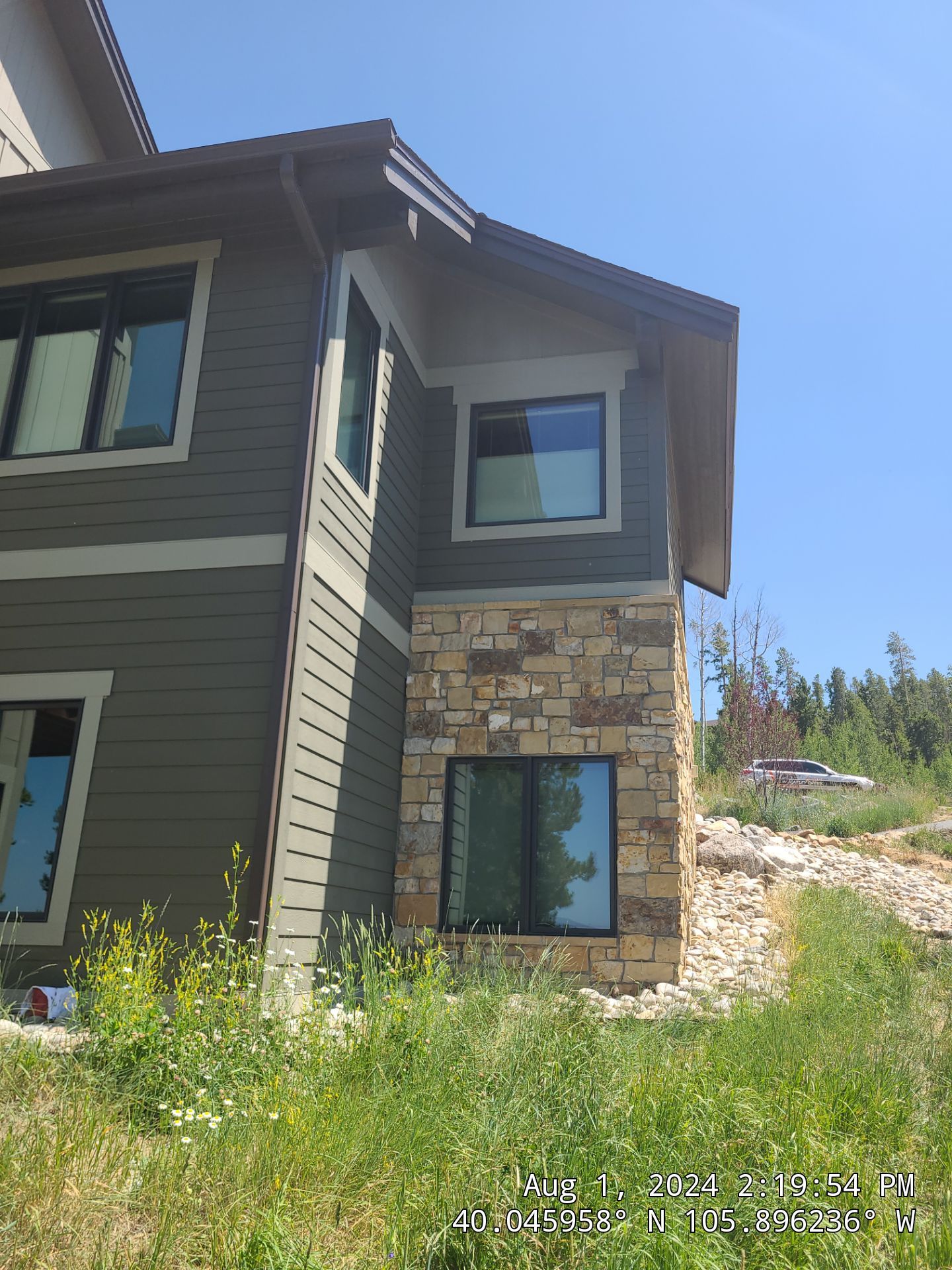 Exterior Painting Using Stain by Wheatley Creek Services