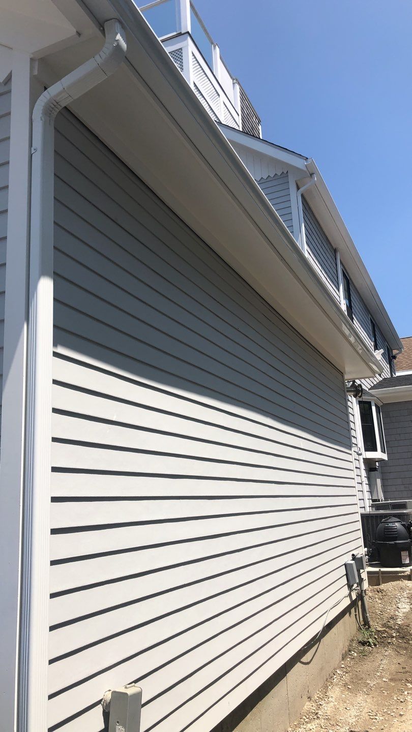 Newport, RI Gutter Installation using 5" K-Style Aluminum Gutter by Gutter Pro Enterprises