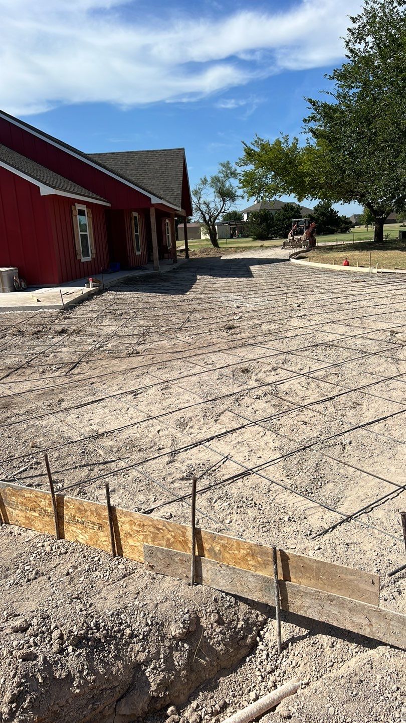 1000' Drive and Patio using Concrete by Clays Services Inc