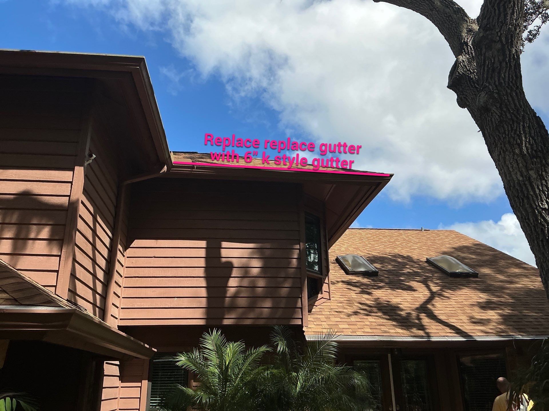 6-inch Seamless Gutters Installed in Sarasota FL by Gutter Professors
