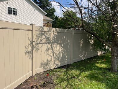 Adobe Vinyl Privacy Fence and Gate Installation in Waterloo