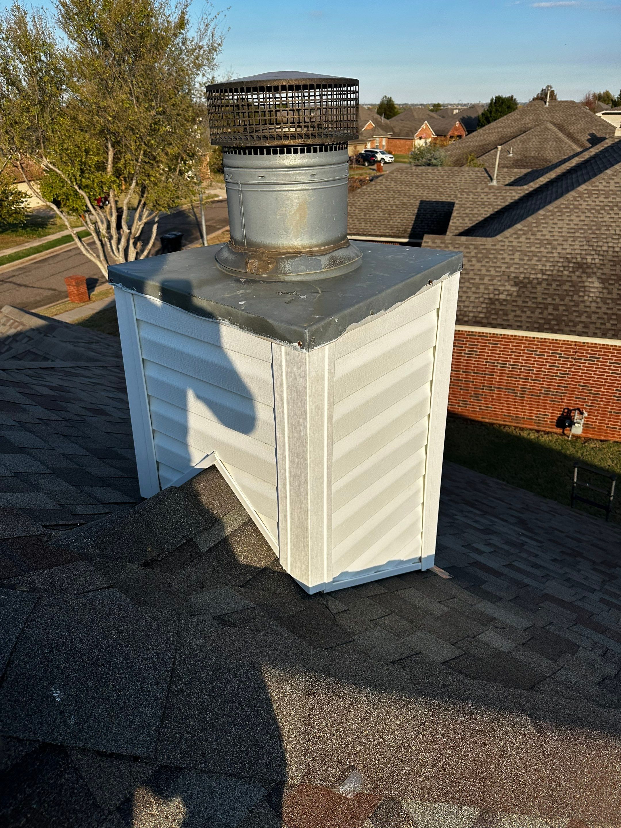 chimney repair in Yukon by McCann's Roofing and Construction