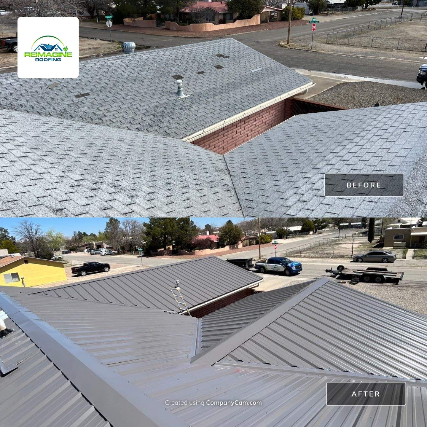 Ash Gray Exposed Fastener by Reimagine Roofing
