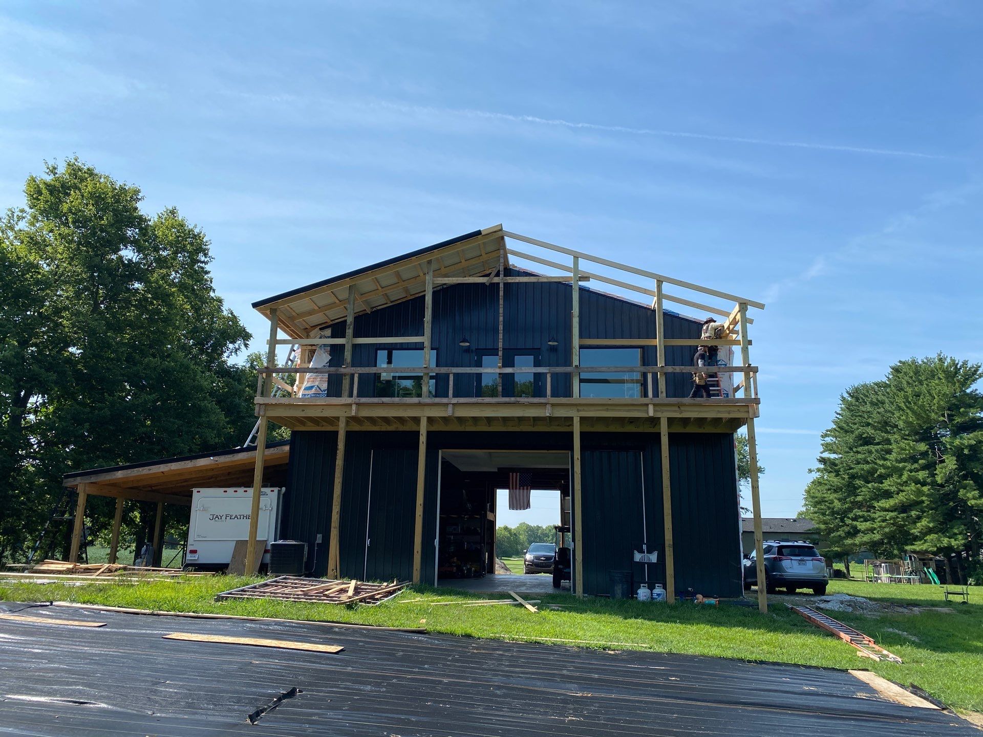 40'x22'x23' addition by The Barn Builders 