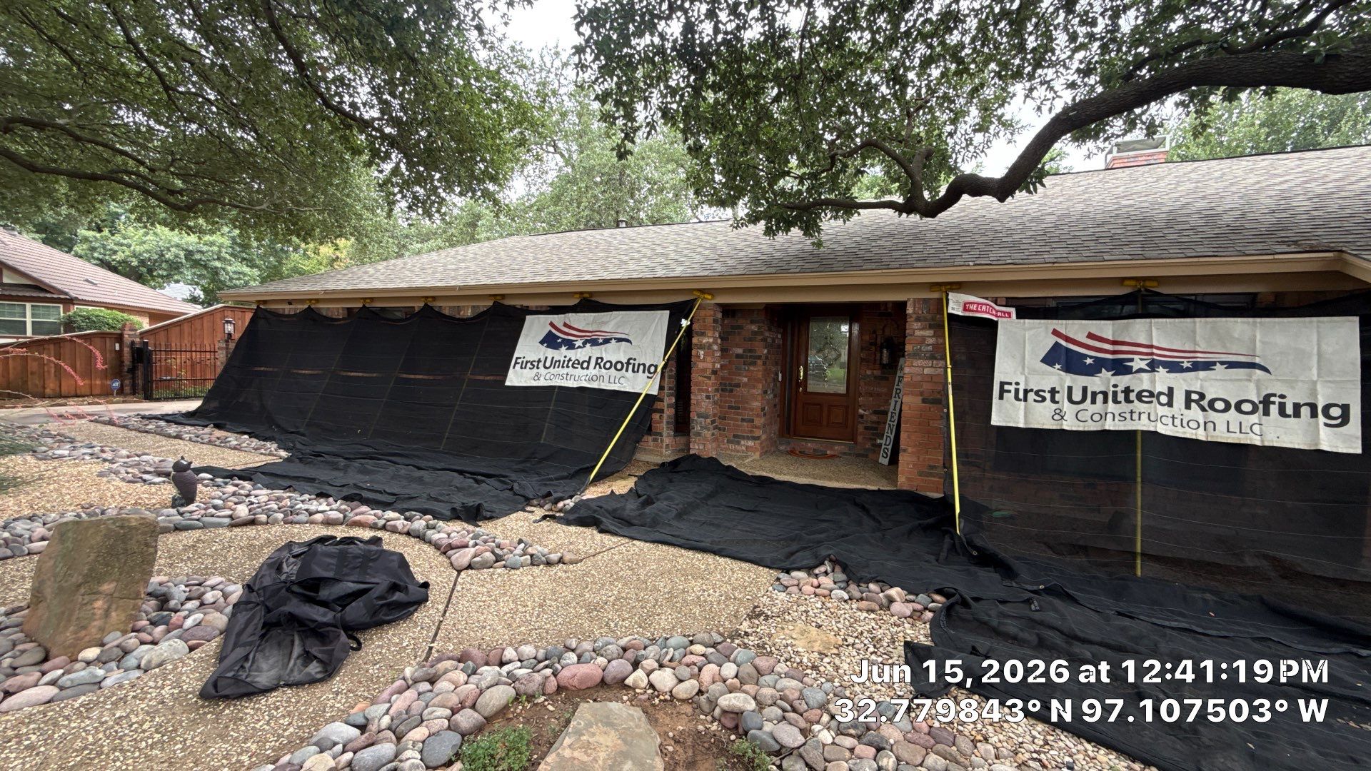 Decra Shake XD Install and Full General Contracting project in one of Arlington's beautiful communities by First United Roofing & Construction