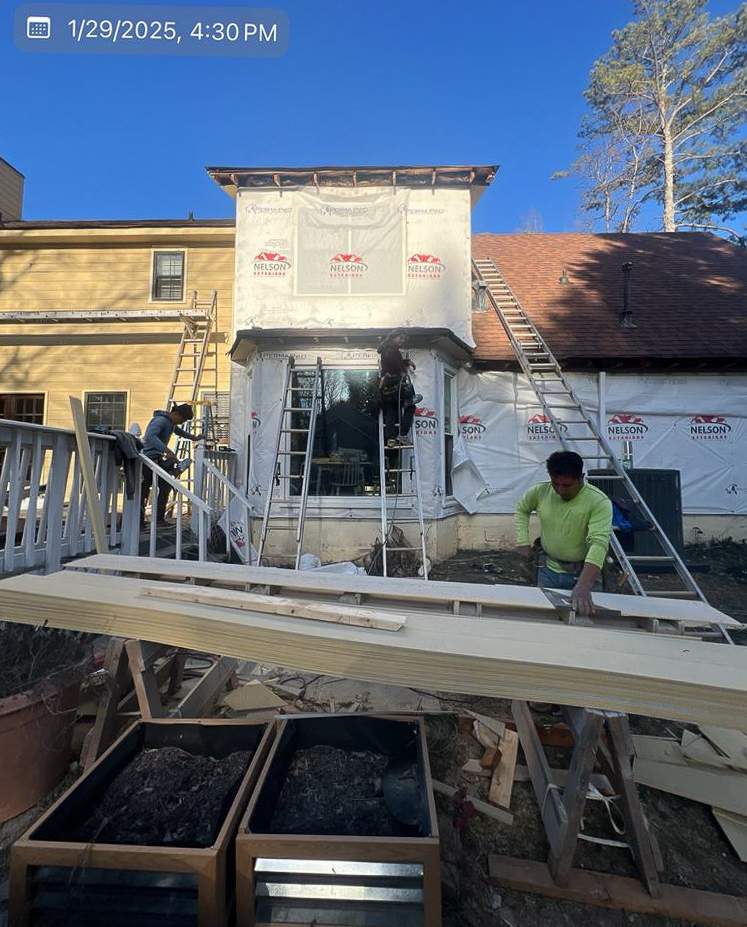 Marietta, GA Siding Replacement, Exterior Paint, Gutter Replacement, and Chimney Cap Installation by Nelson Exteriors 