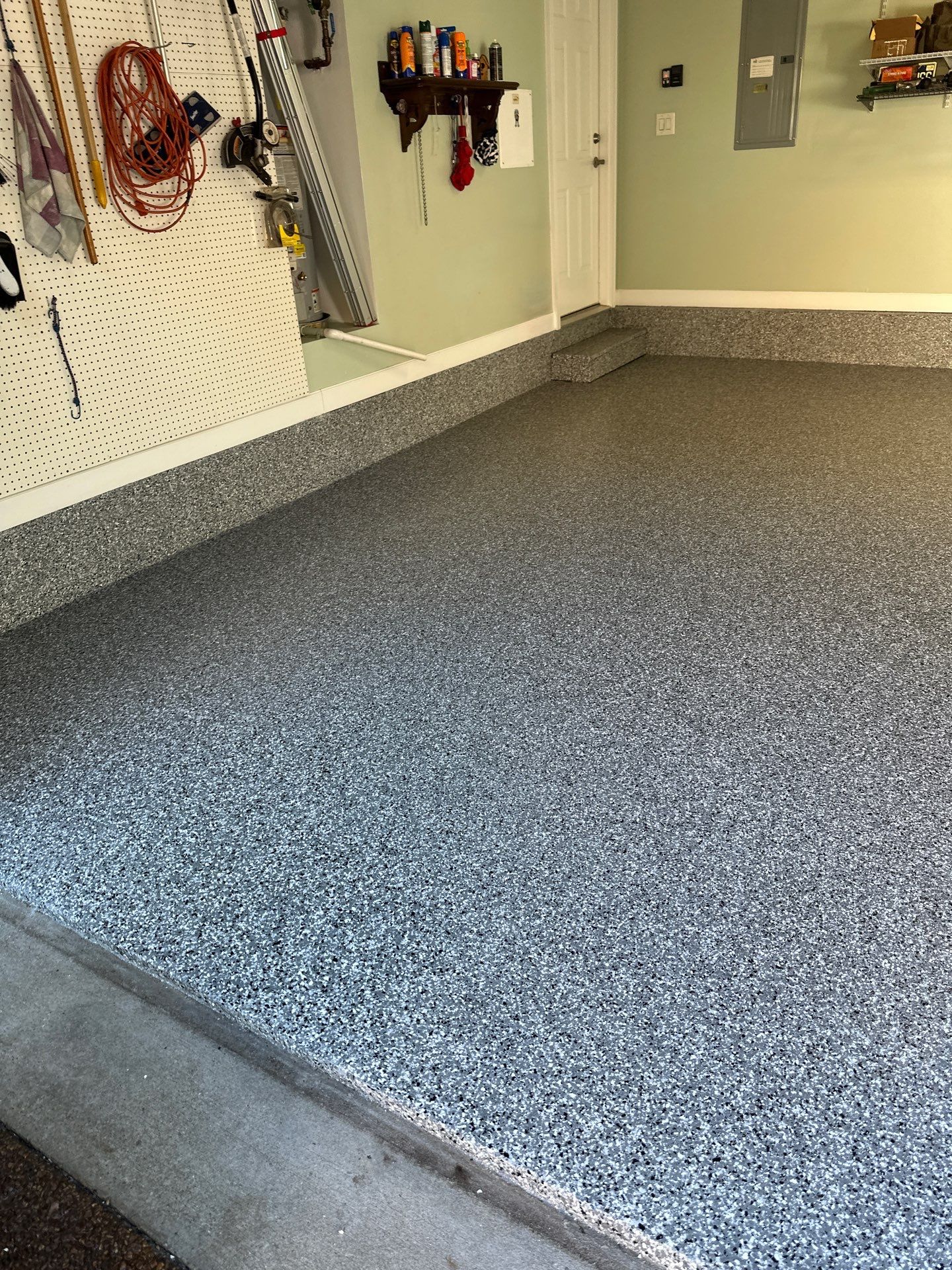 Garage Floor Coating using Wombat by My Garage Floor Guys