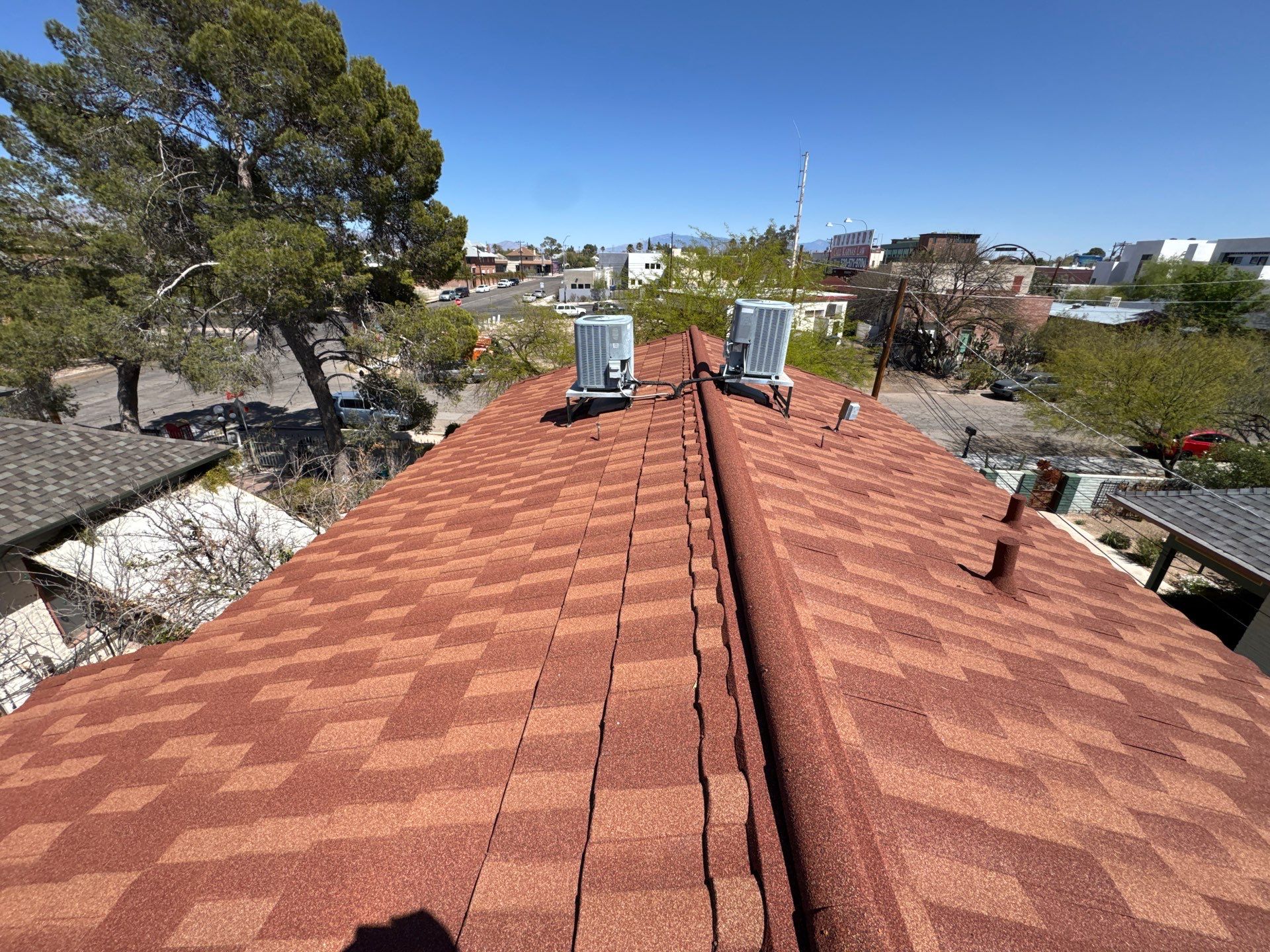 Rustic Red Stone Coated Steel by Reimagine Roofing