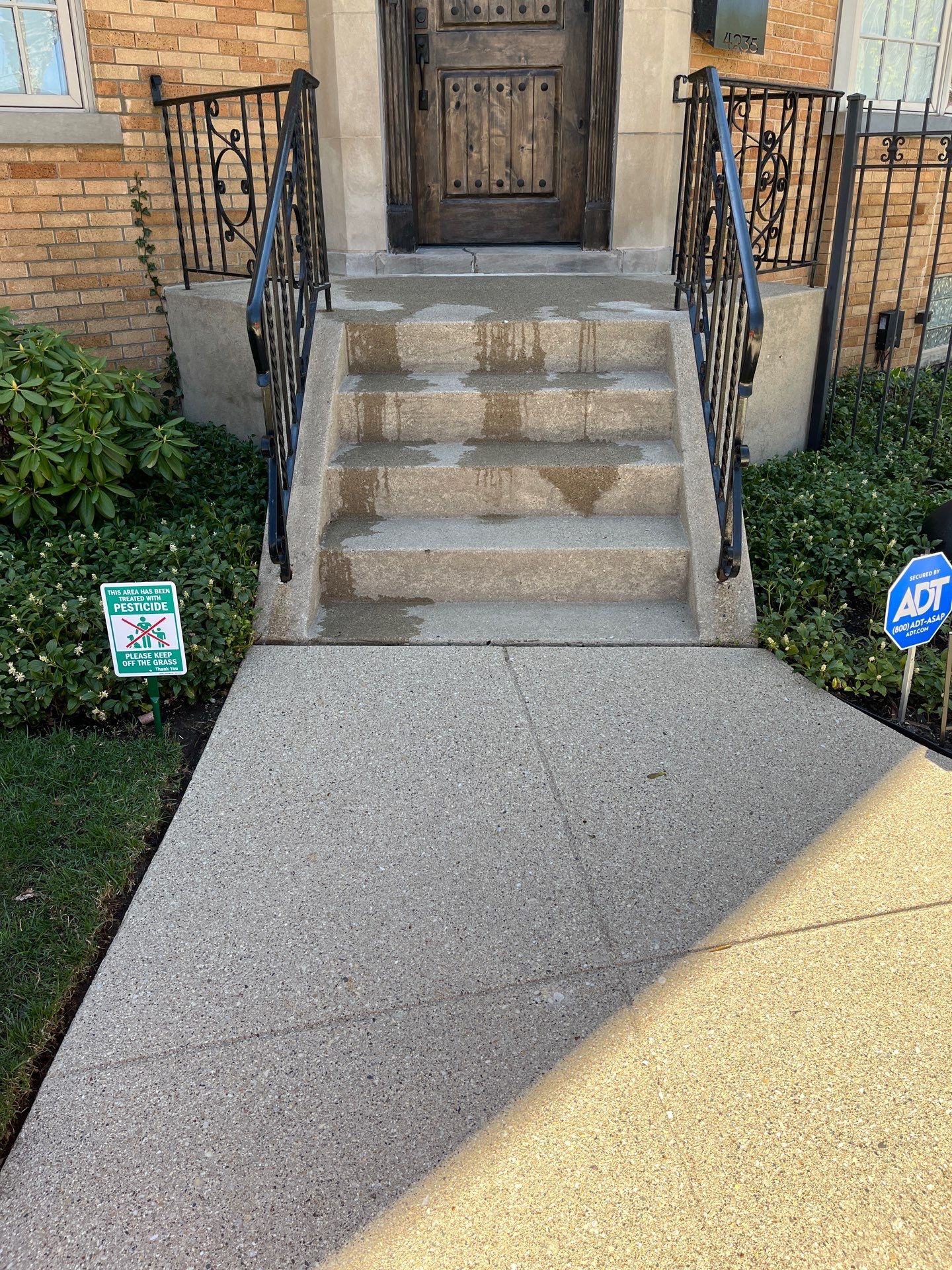 Brick repair, CSS, and stone cleaning by Northern Power Washing LLC.