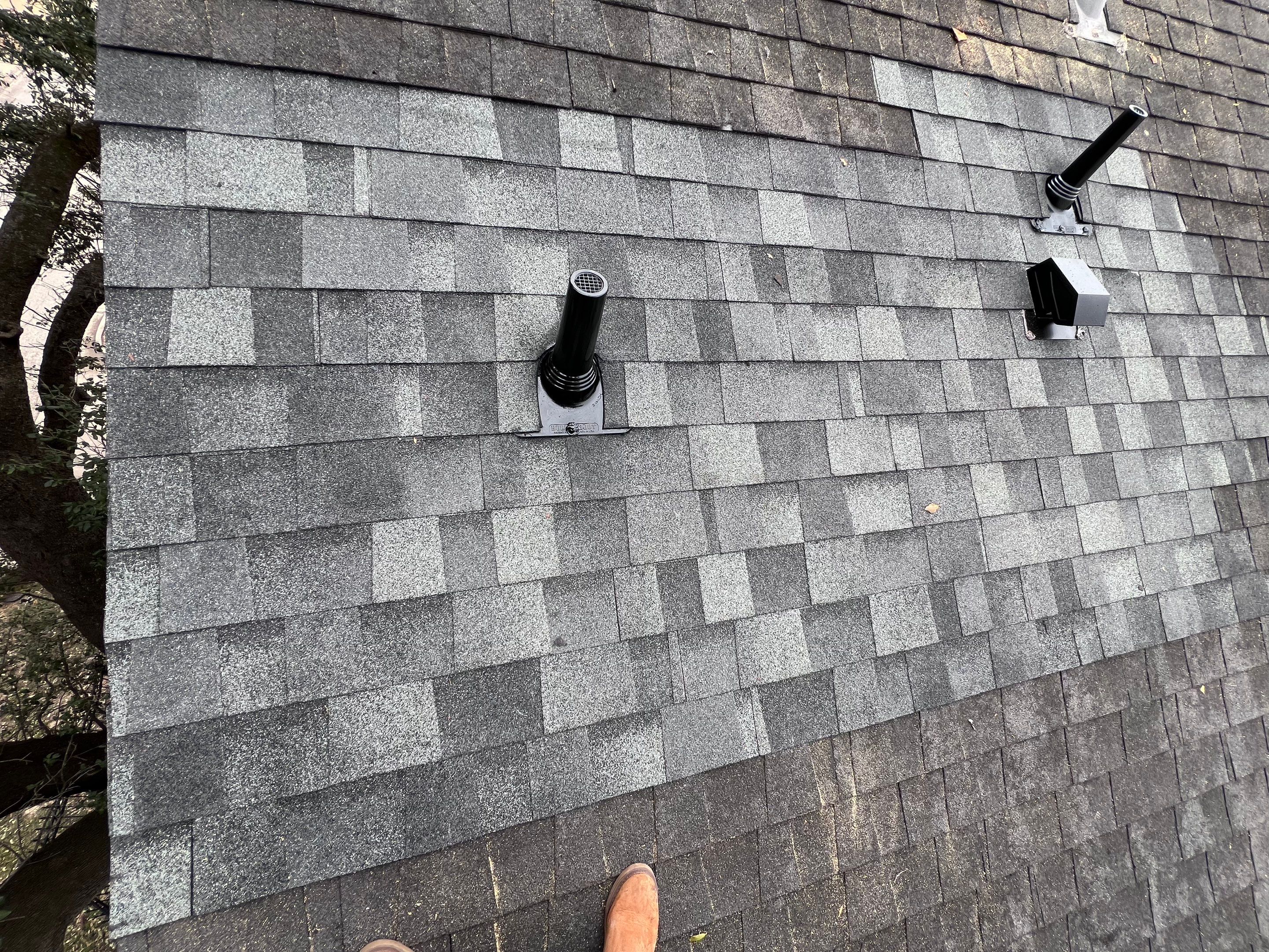 Hail Damage using Owen's Corning Duration (Lifetime) Shingles by Roof Repair Company
