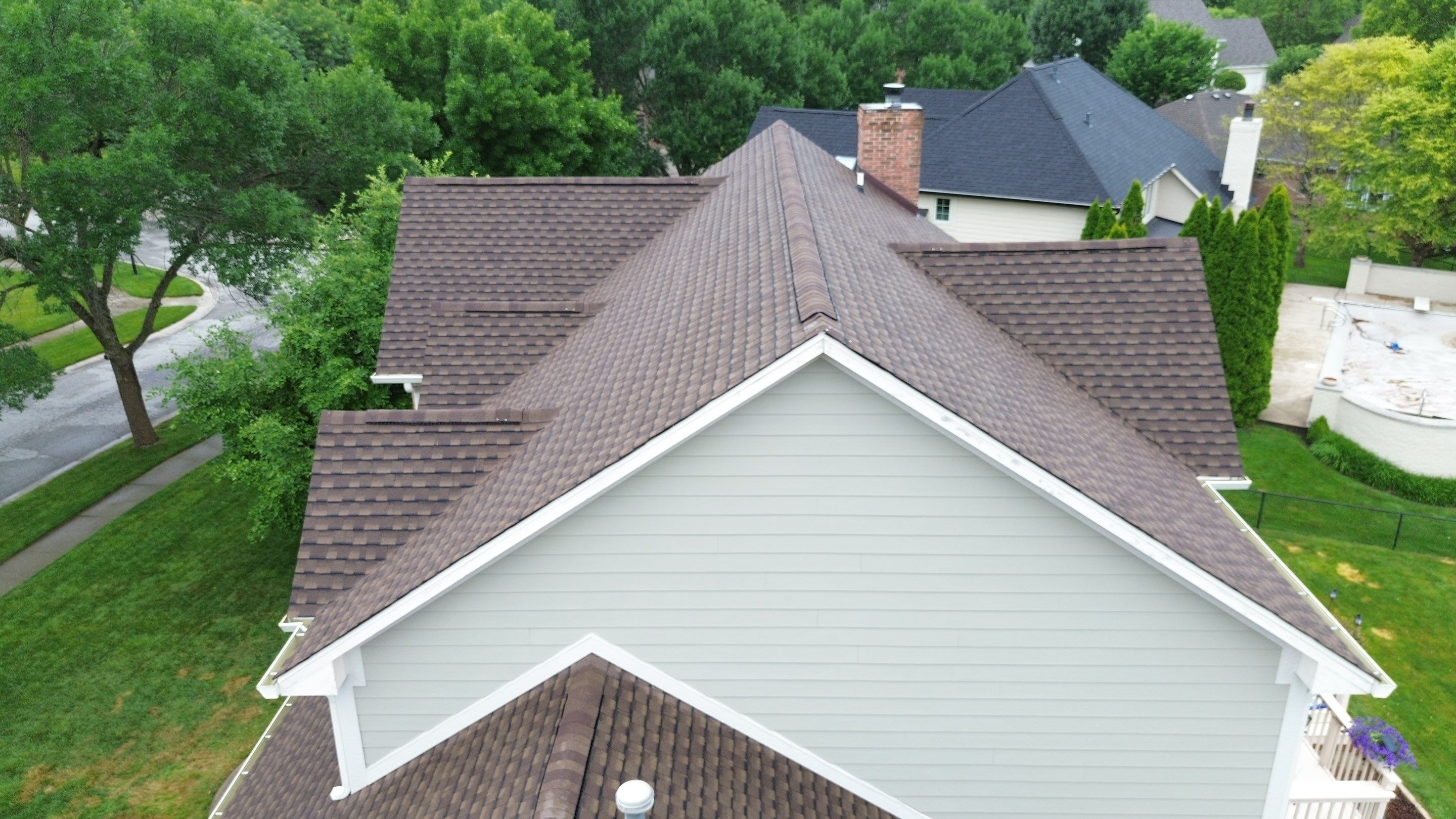 Project in Greenwood by Moss Roofing