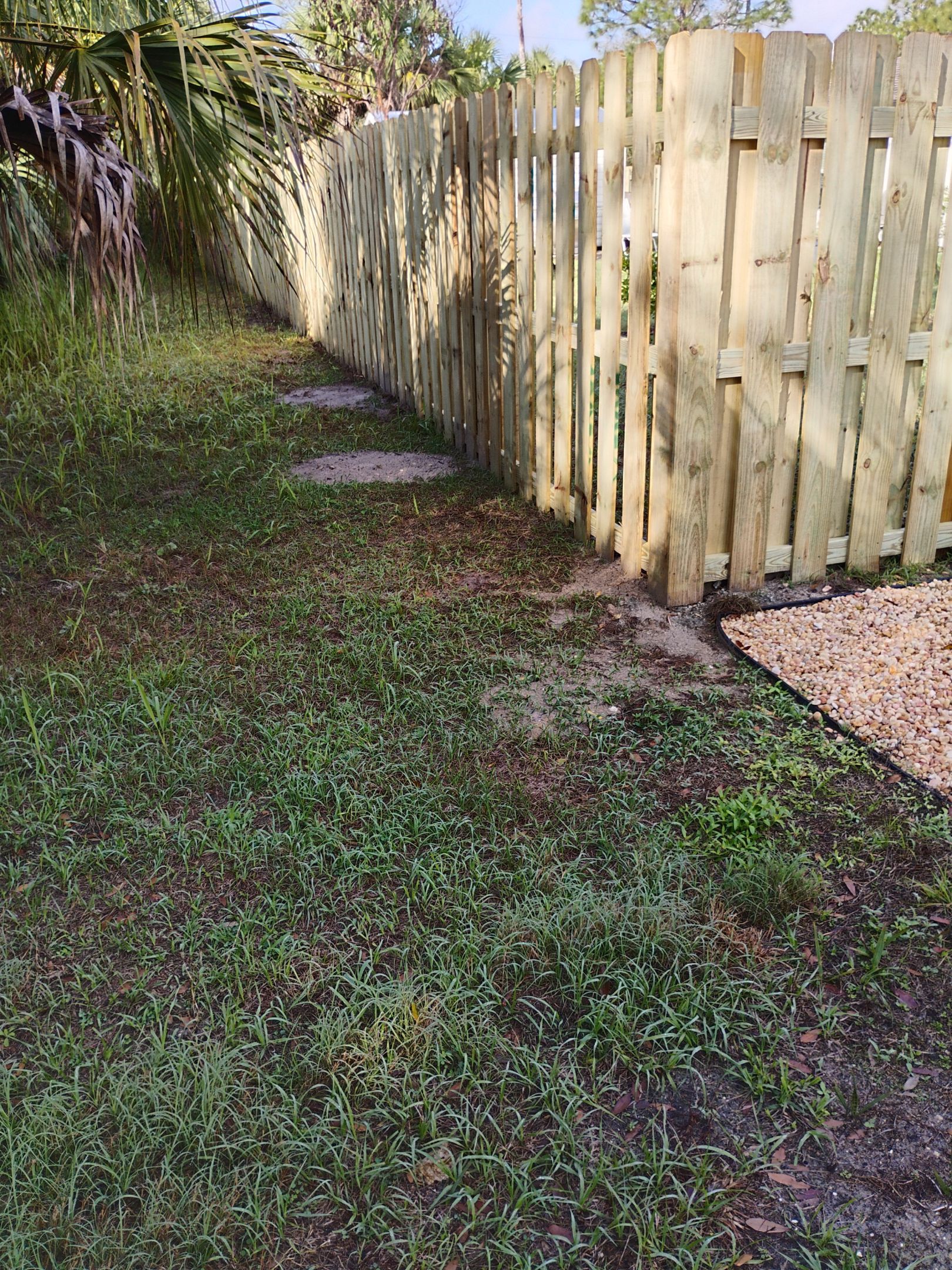 Wood Shadowbox Install in North Port by True Fence LLC