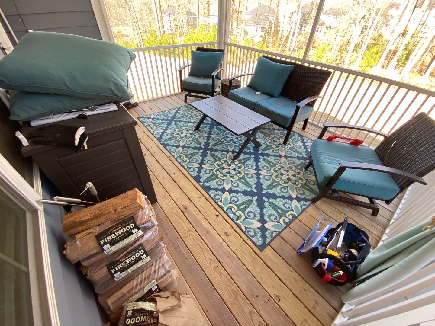 Screened Porch using Wood Sealant by DuraSeal