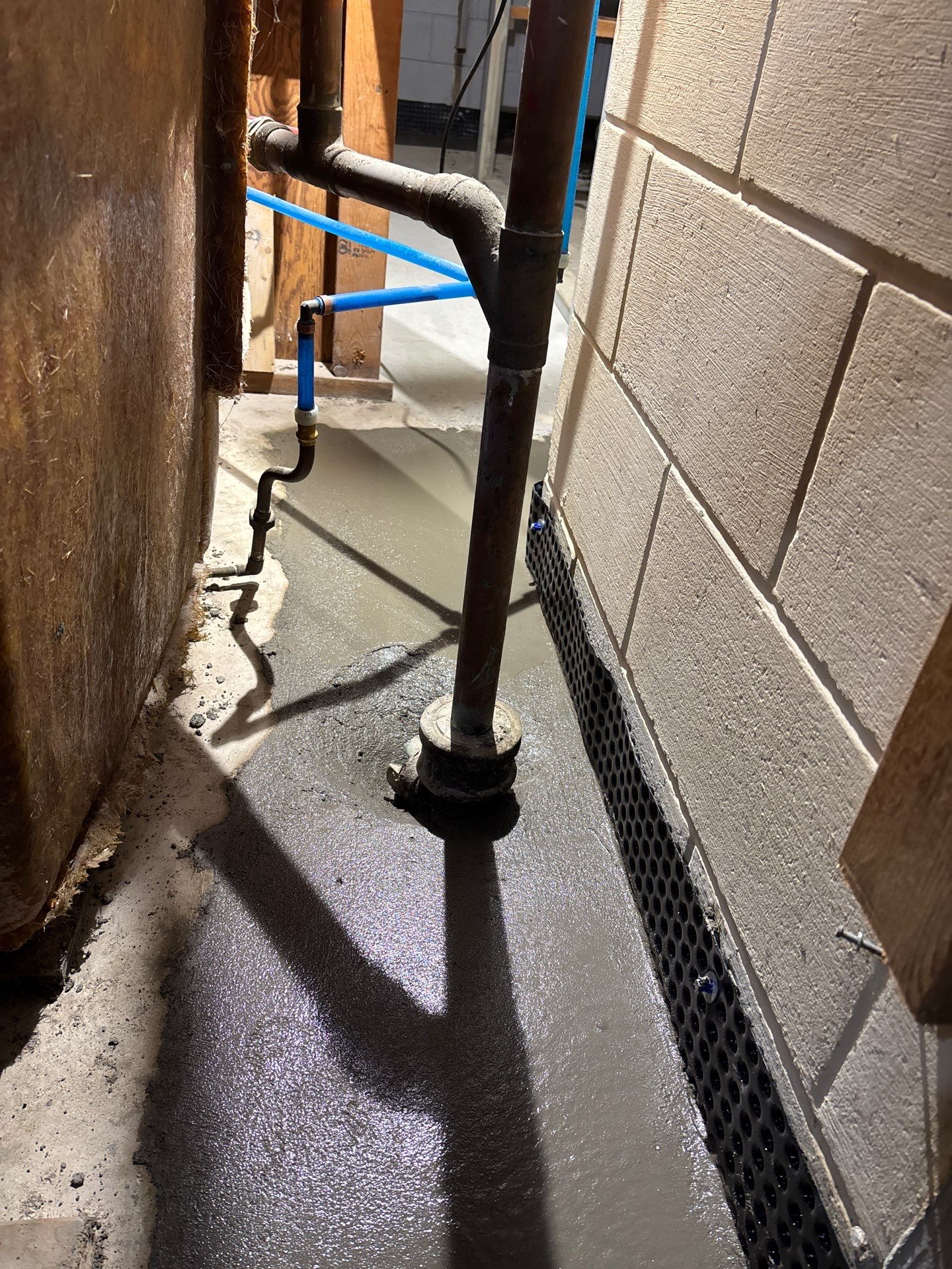 Drain Tile, Sump Pump & Buried Discharge in Columbia Heights by Waterproofing Northeast